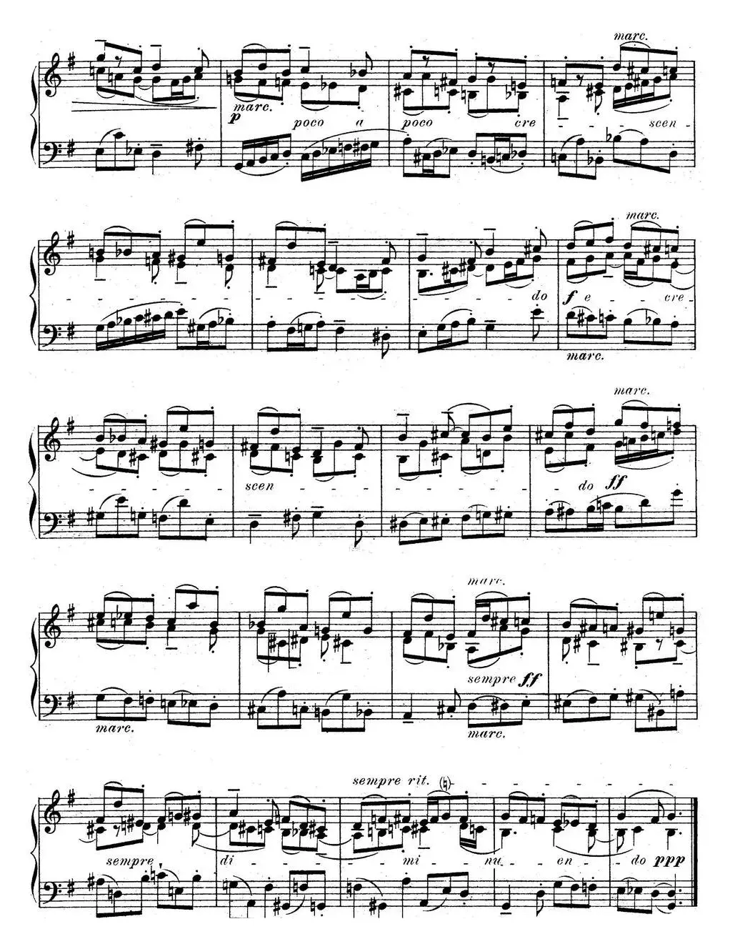 6 Preludes and Fugues Op.99（6首前奏曲与赋格·5）