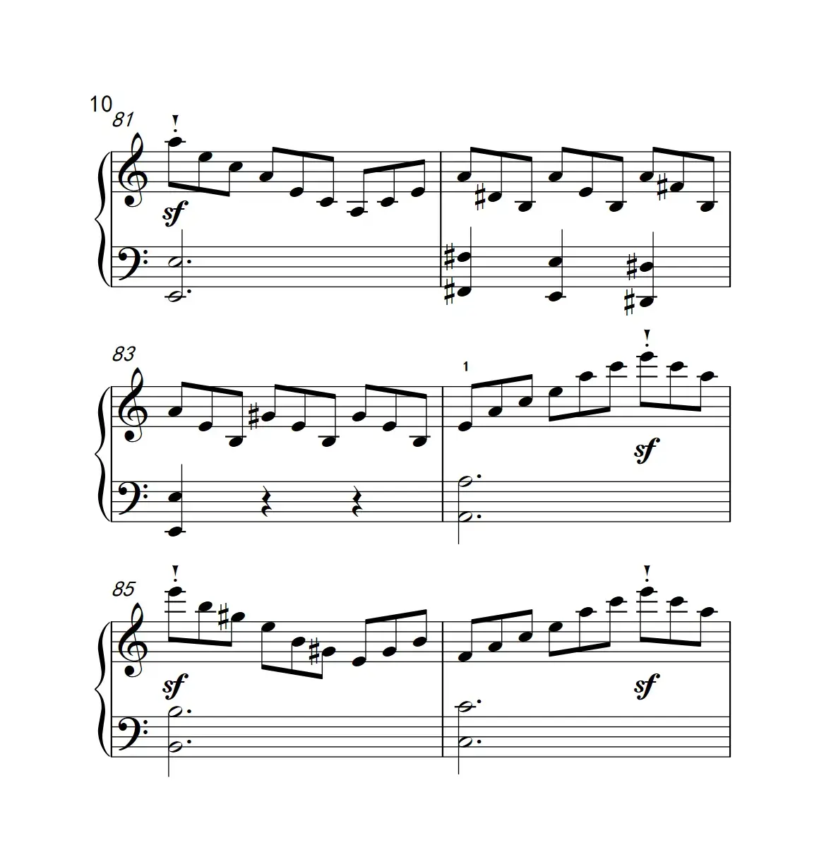 奏鸣曲 Opus 2 Nr.3 第三乐章（贝多芬奏鸣曲集 1）