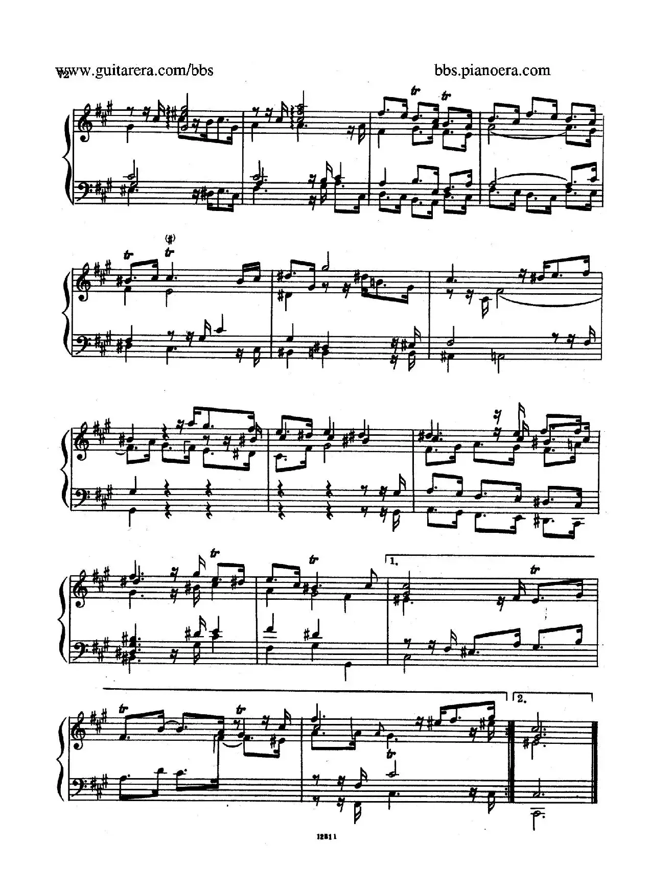 Suite No.6 in f-sharp Minor HWV 431（升f小调第六组曲）