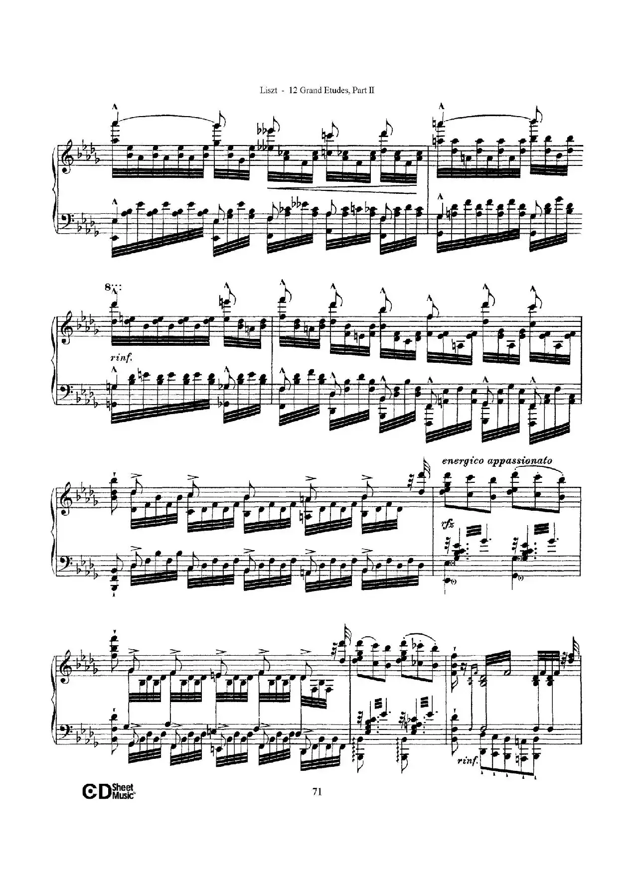 12 Grand Etudes S.137（12首华丽的练习曲·12）