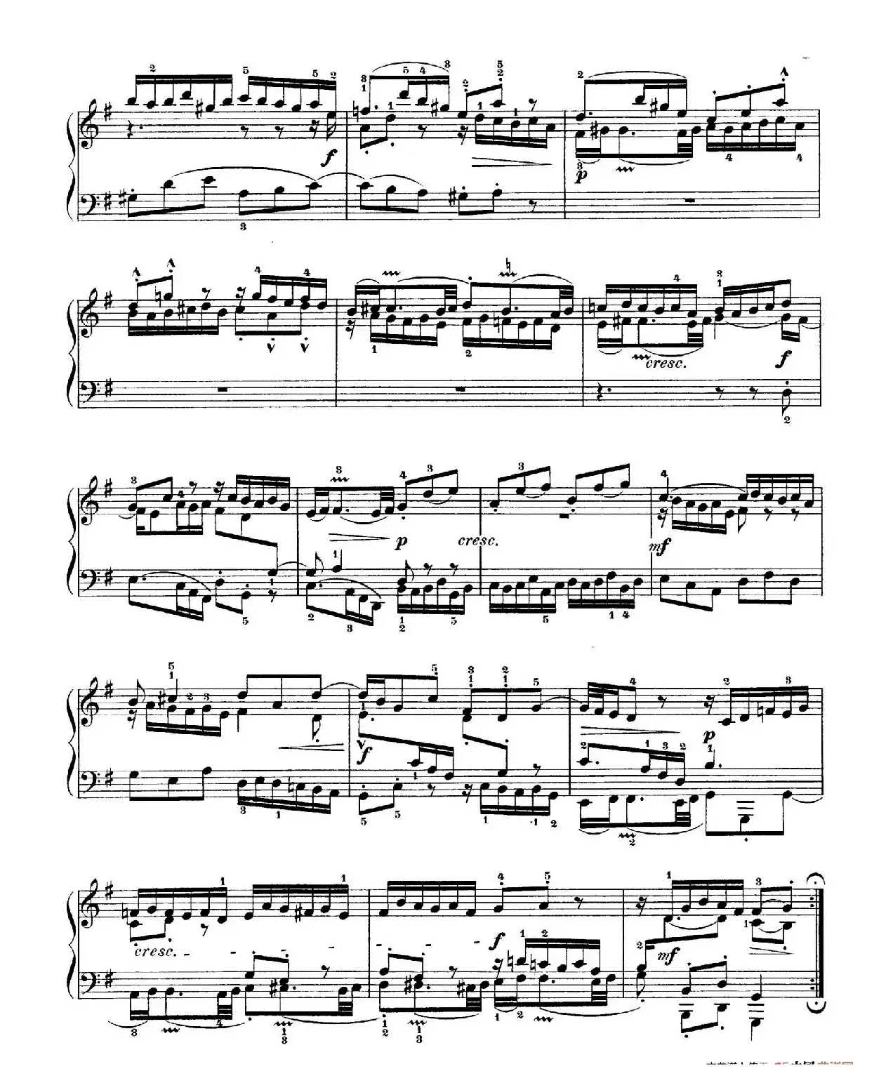 Six Partitas BWV 825-830（6首帕蒂塔·5）