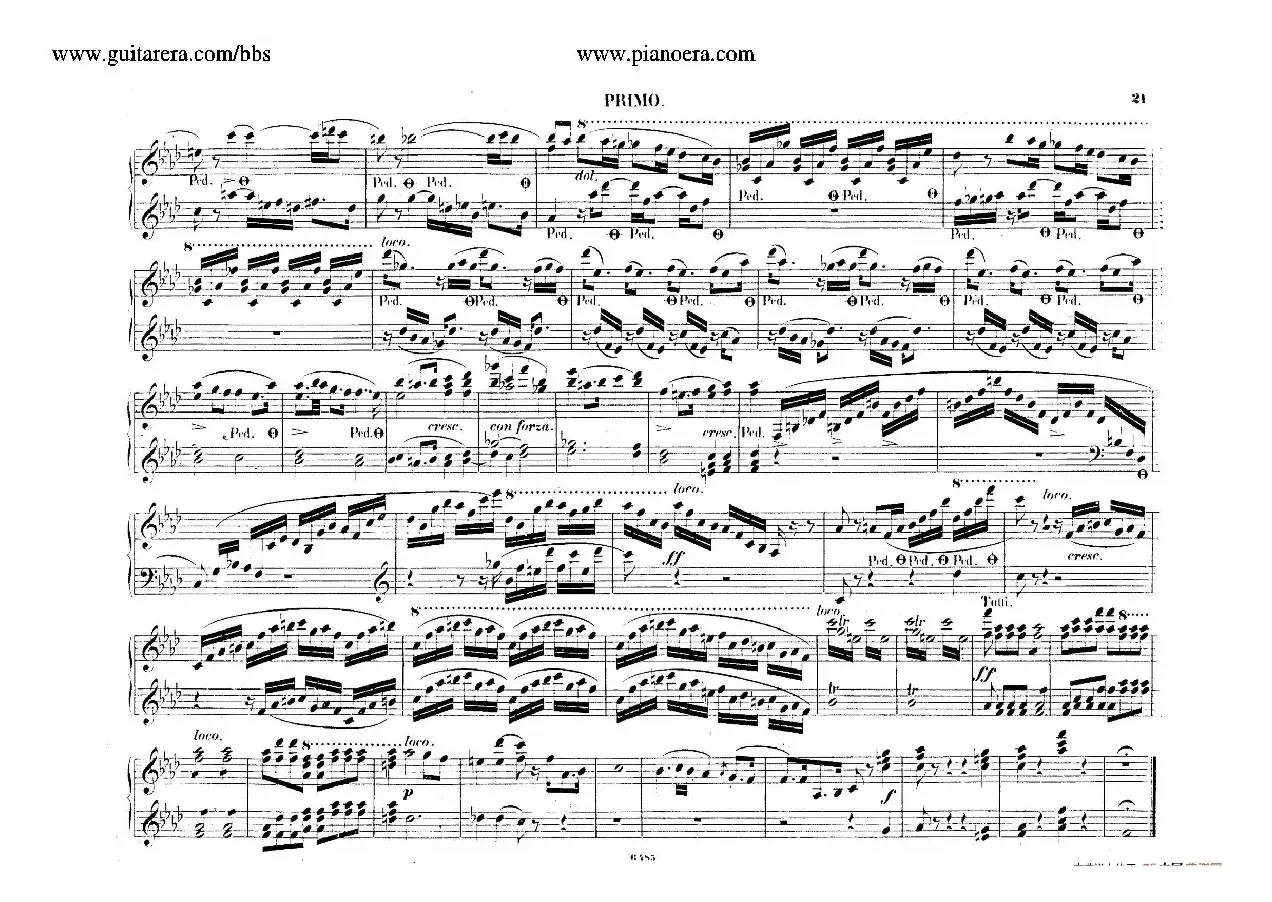 Piano Concerto No.2 in f Minor Op.21（f小调第二钢琴协奏曲·四手联弹版）