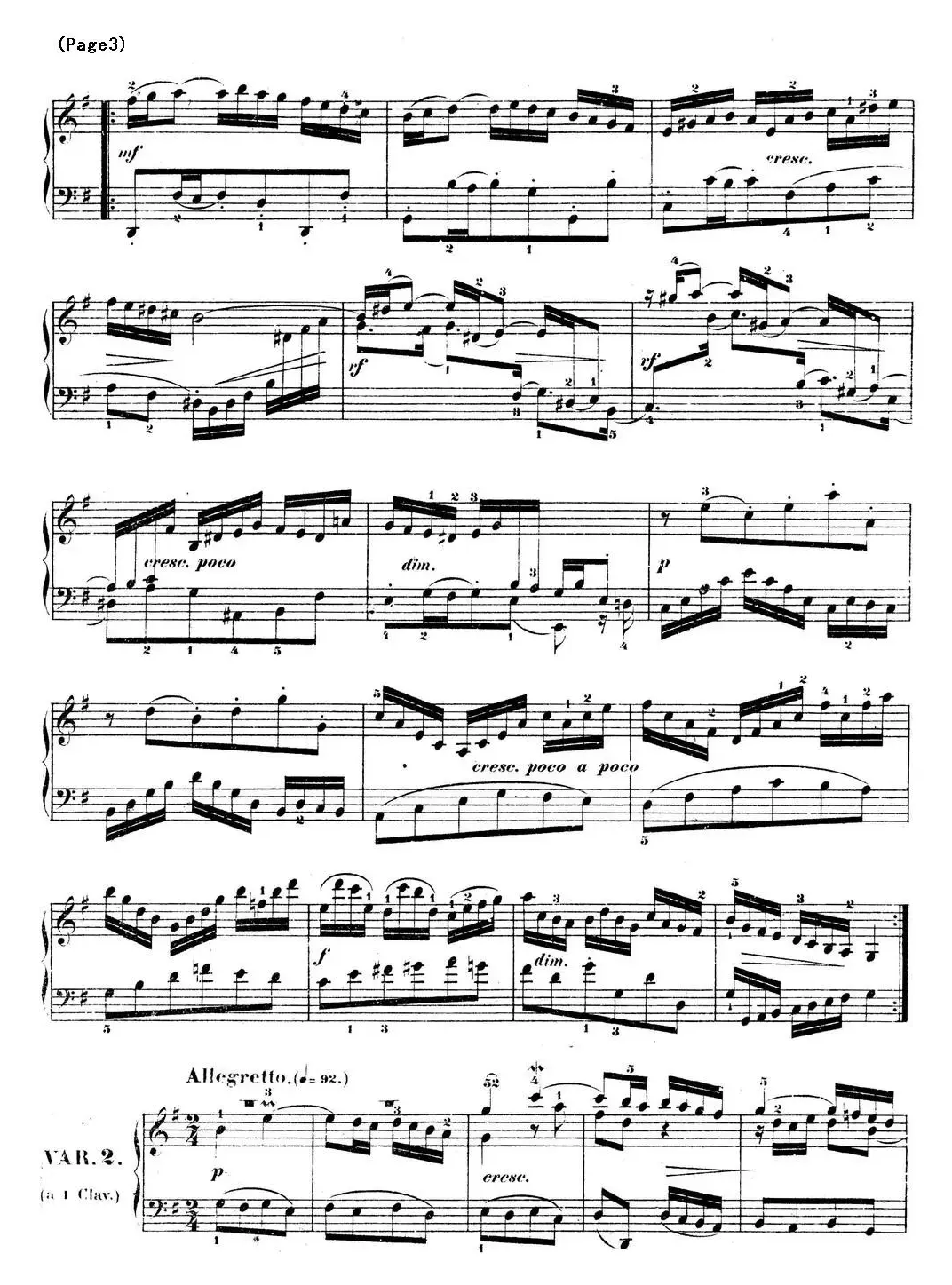 哥德堡变奏曲 巴赫 Goldberg Variationen BWV988