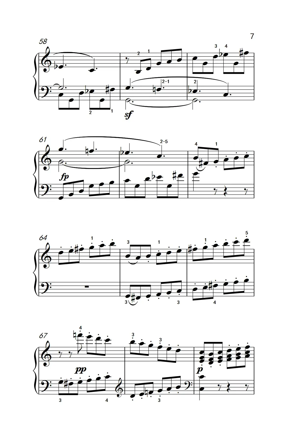 奏鸣曲 Opus 2 Nr.3 第四乐章（贝多芬奏鸣曲集 1）