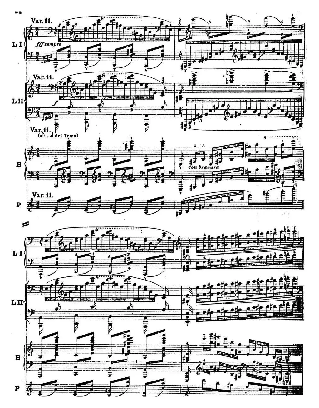 6首帕格尼尼大练习曲（Thema mit Variationen Etude Nr.6）