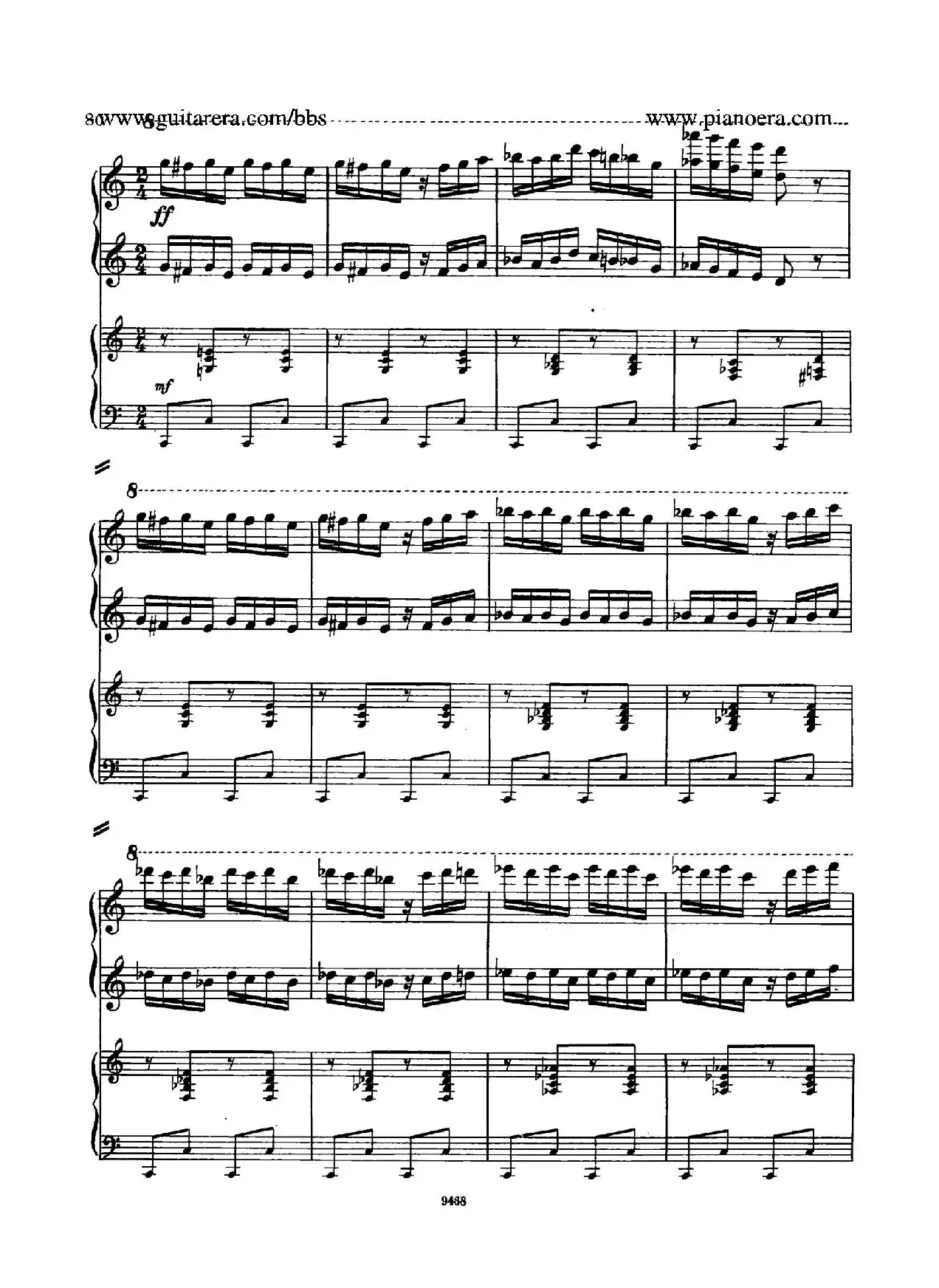 Piano Concerto in D-flat Major Op.37（降D大调钢琴协奏曲·Ⅲ·双钢琴）