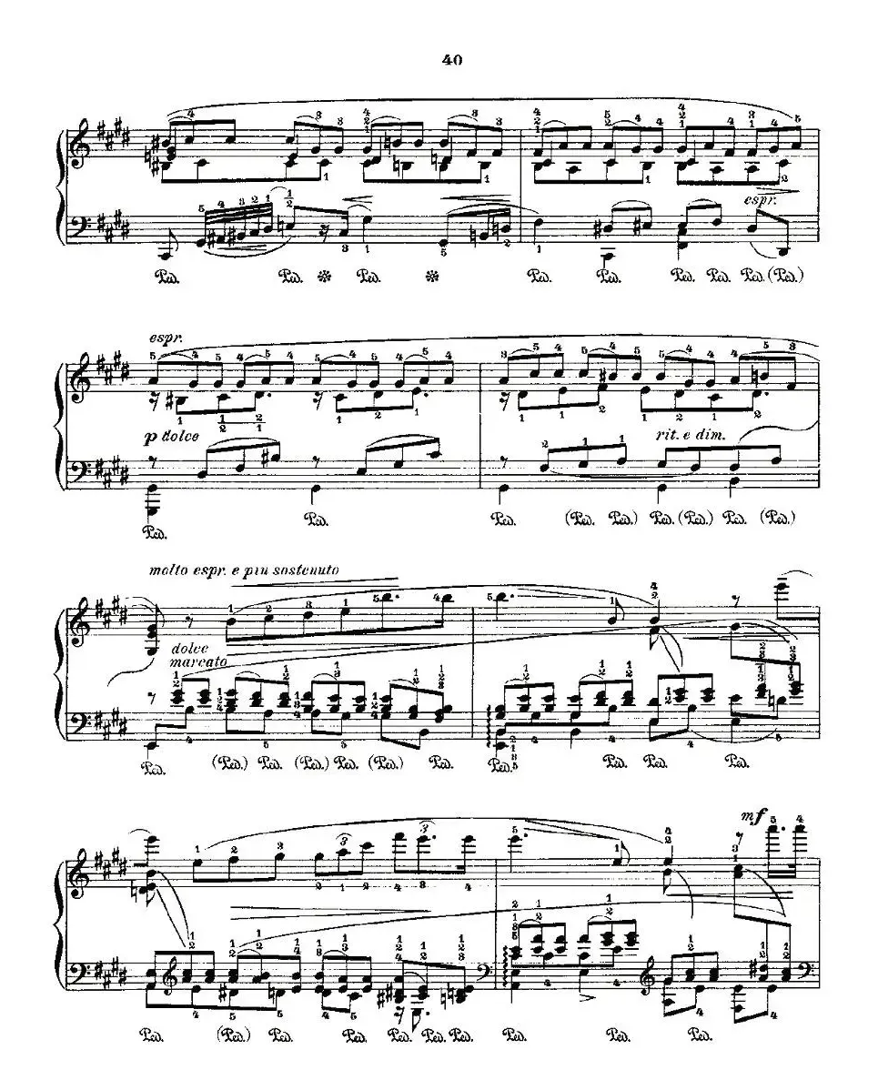 肖邦《练习曲》Fr.Chopin No 2-1