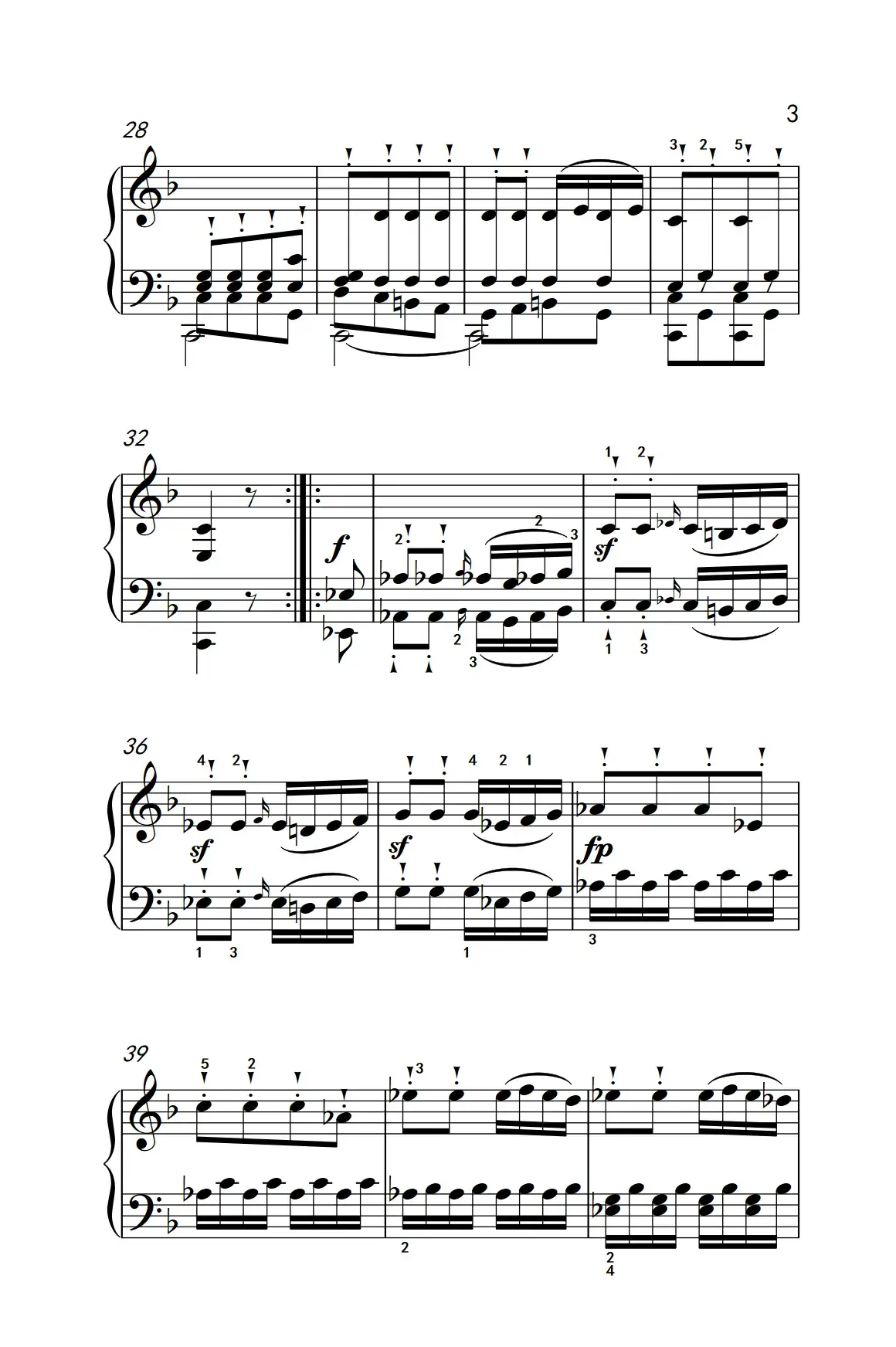 奏鸣曲 Opus 10 Nr.2 第三乐章（贝多芬奏鸣曲集 2）