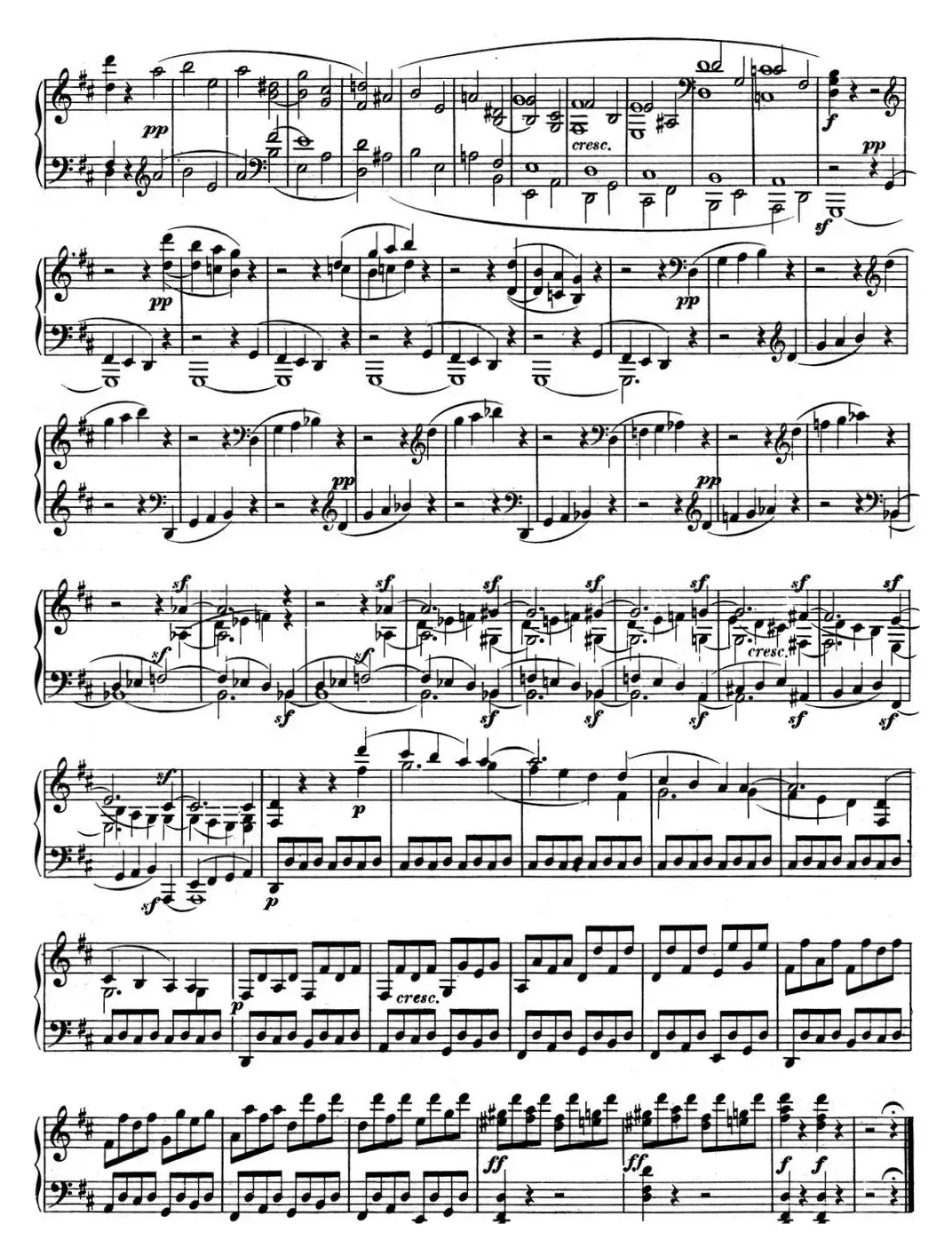 贝多芬钢琴奏鸣曲07 D大调 Op.10 No.3 D major