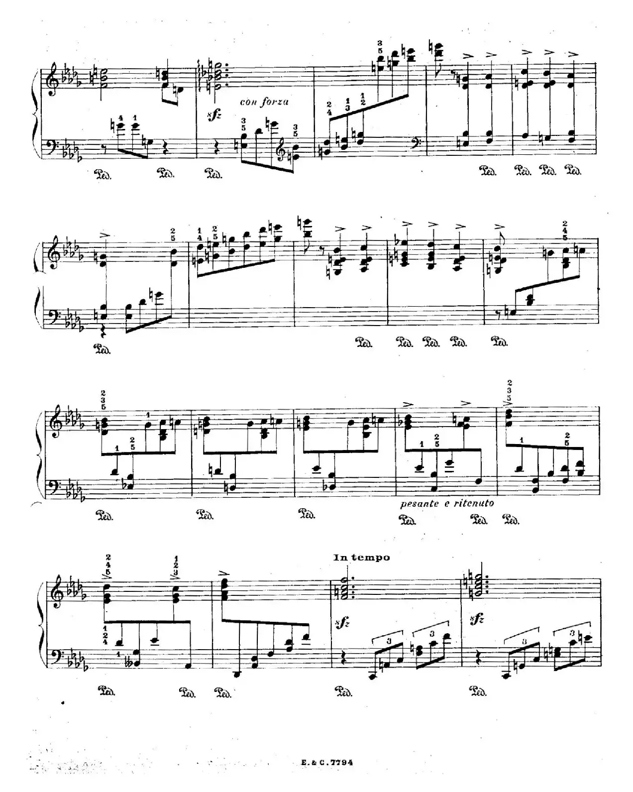 12 Etudes For The Left Hand Op.92 No.11（12首为左手而作的钢琴练习曲）