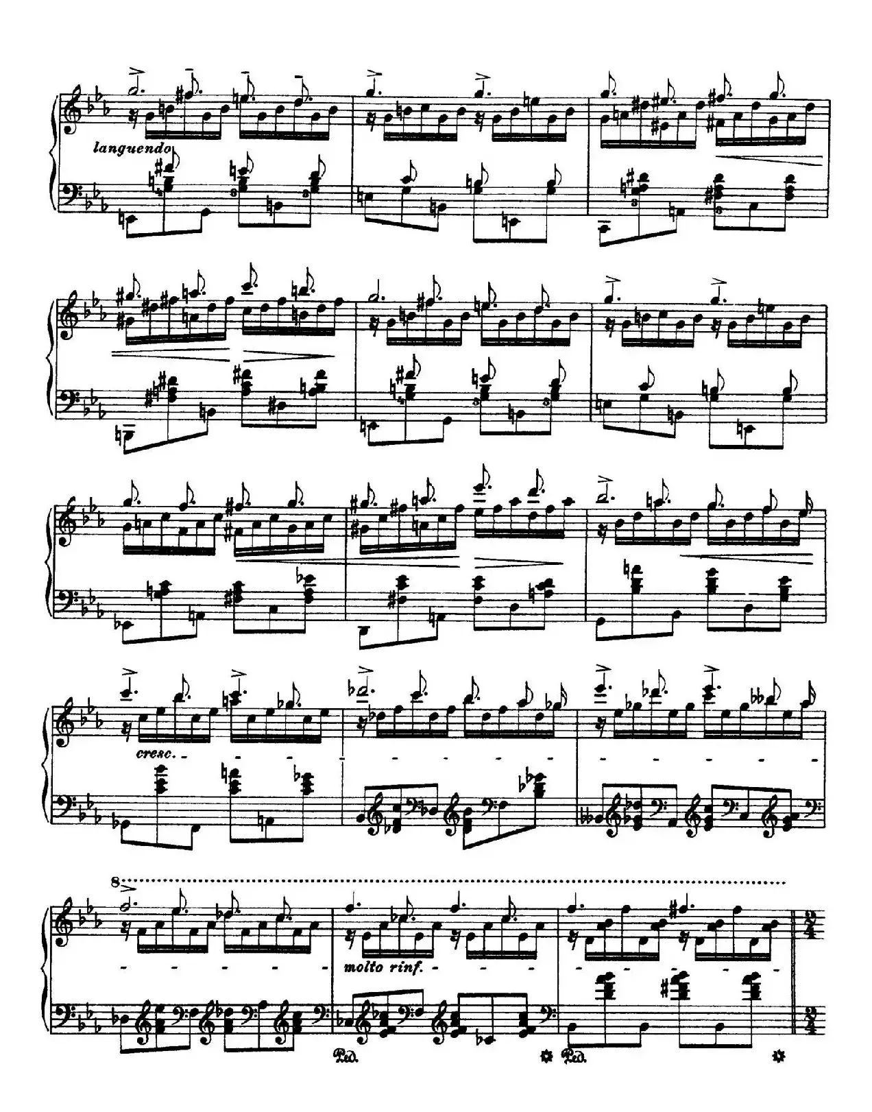 12 Etudes d'execution Transcendante S.139（12首超技练习曲·8）