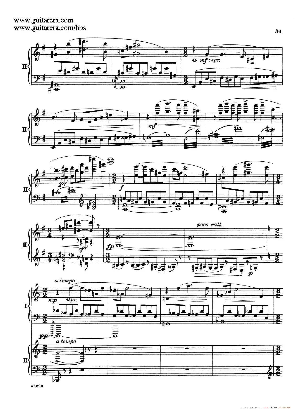 Piano Concerto Op.38（钢琴协奏曲·双钢琴·第一乐章）