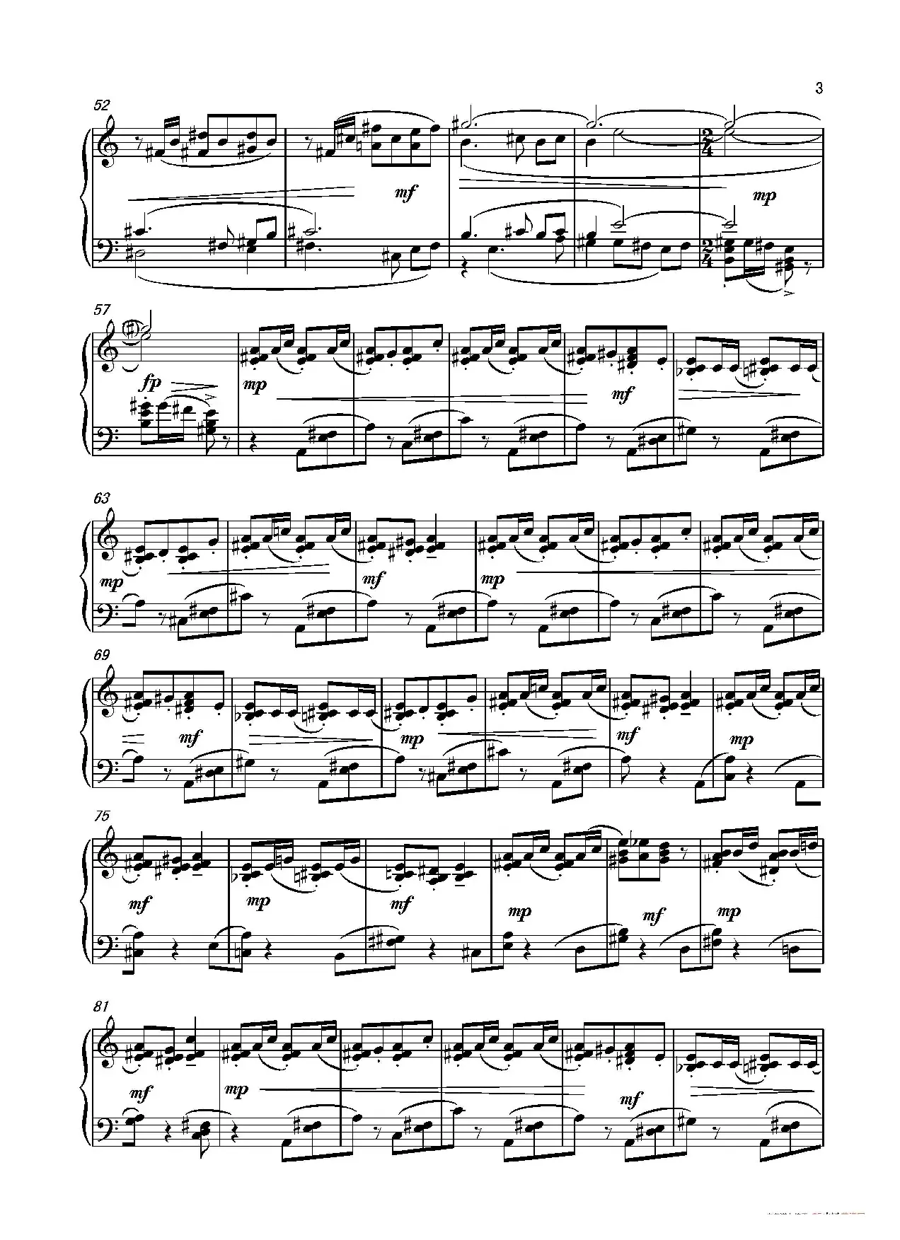 第4钢琴奏鸣曲Piano Sonata N0.4（第3乐章）