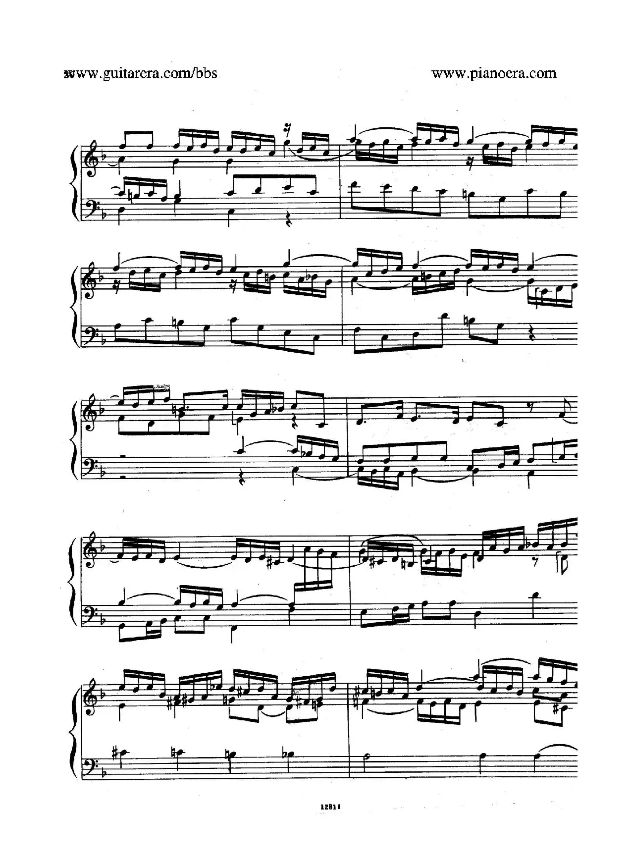 Suite No.2 in F Major HWV 427（F大调第二组曲）