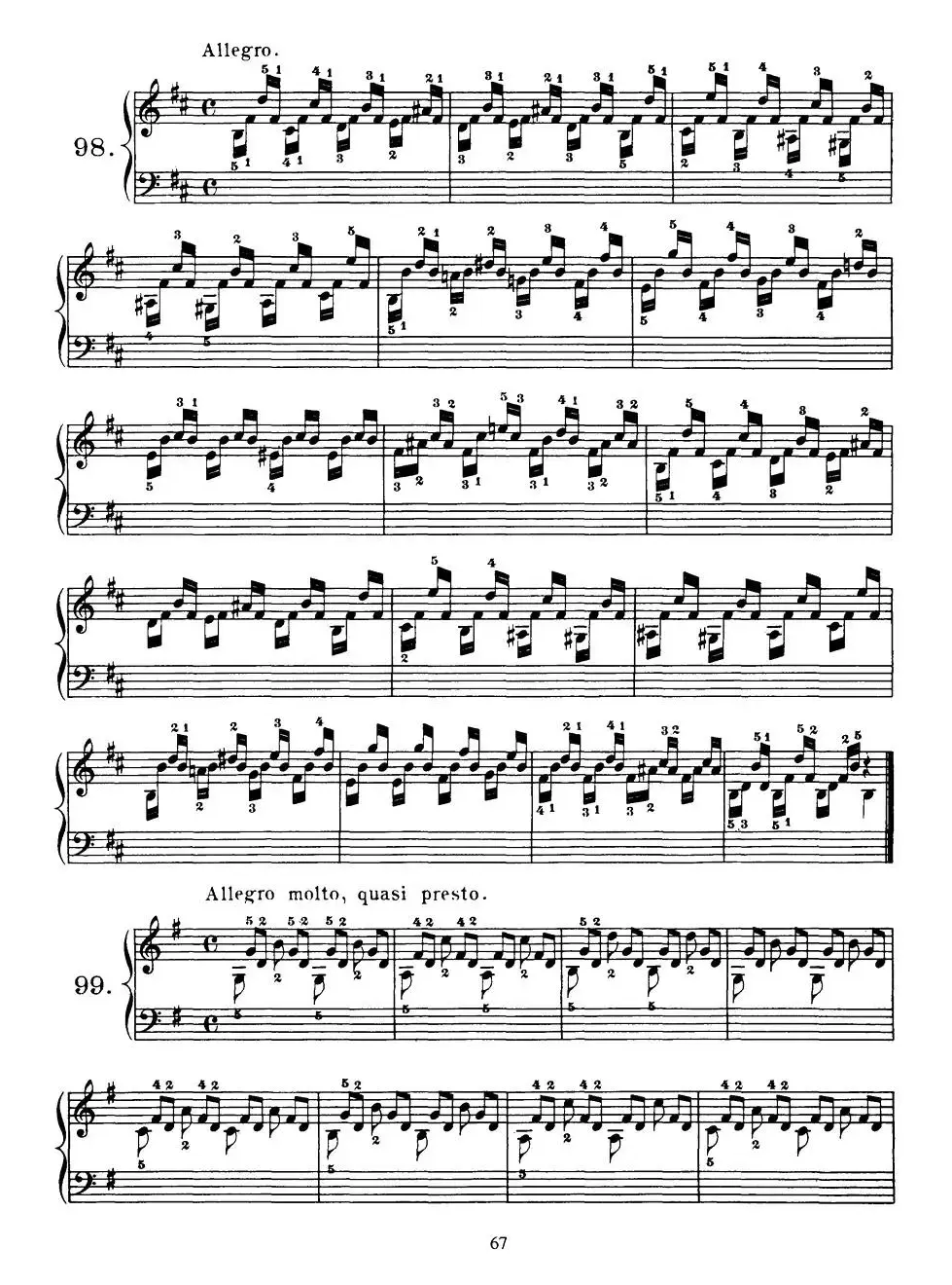 Czerny - 100 Progressive Studies Op.139（91—100）