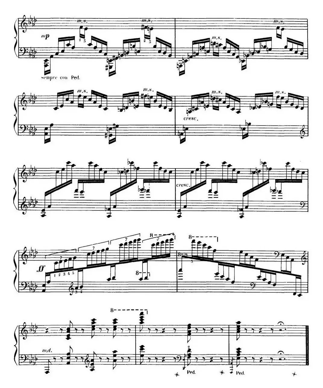 15 Etudes de Virtuosité Op.72 No.11（十五首钢琴练习曲之十一）