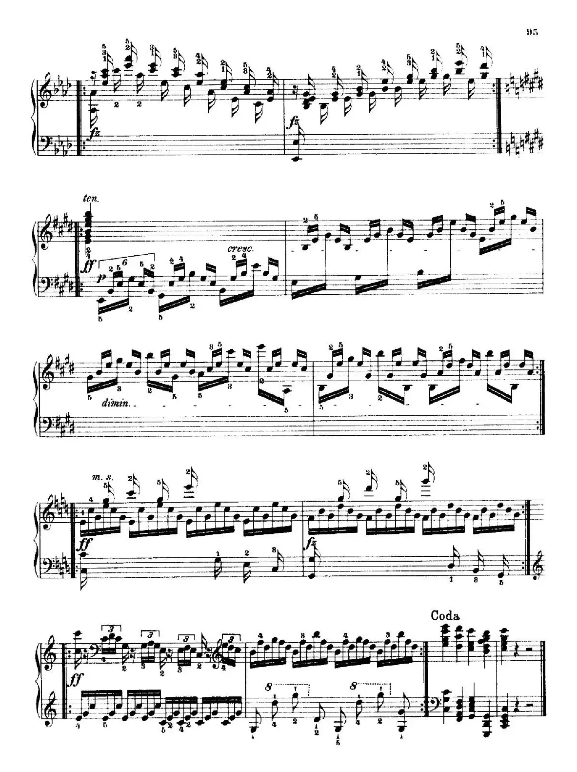 School of the Virtuoso Op.365（60首钢琴高级练习曲·40）