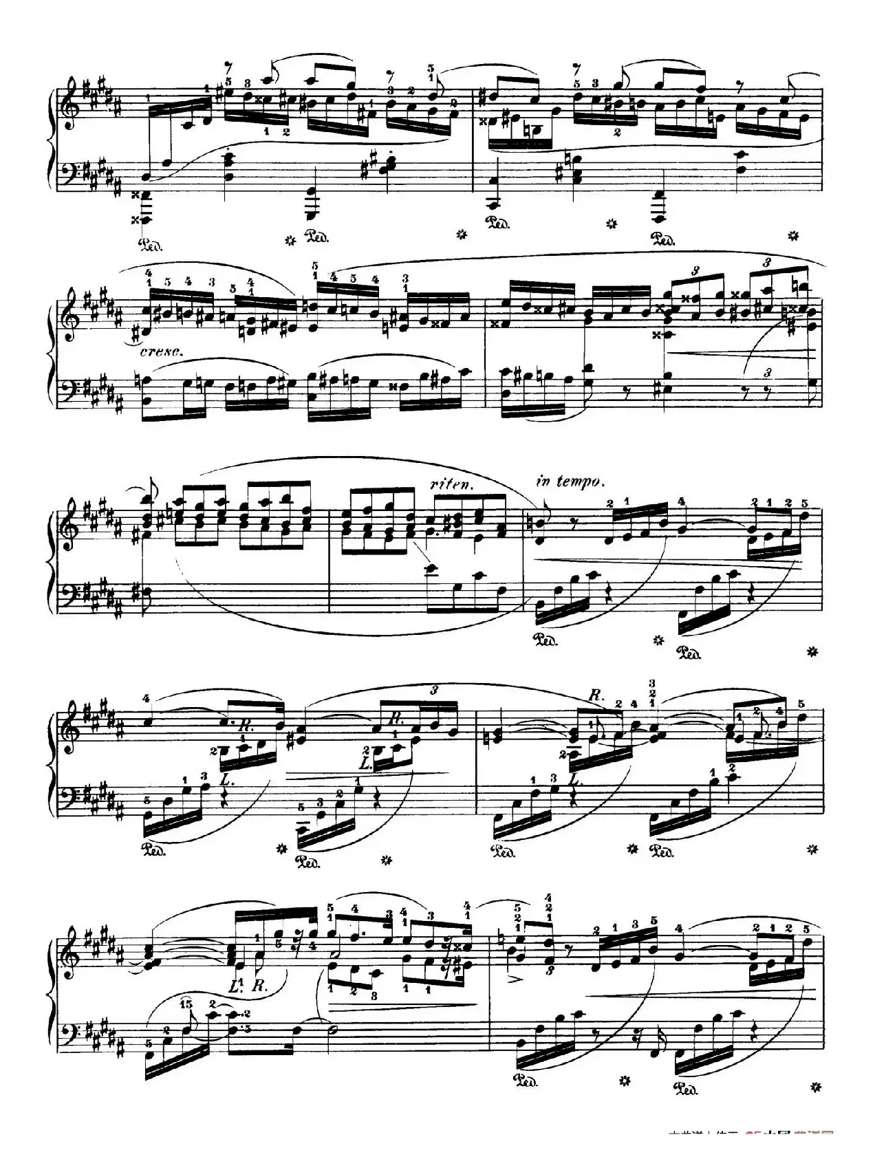 Piano Sonata No.3 in b Minor Op.58（b小调第三钢琴奏鸣曲·第一乐章）