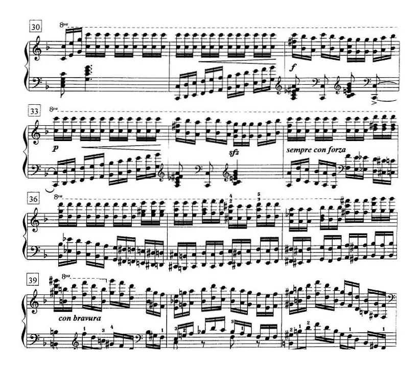 钢琴教程第七级 练习曲（Op.72 No.9）