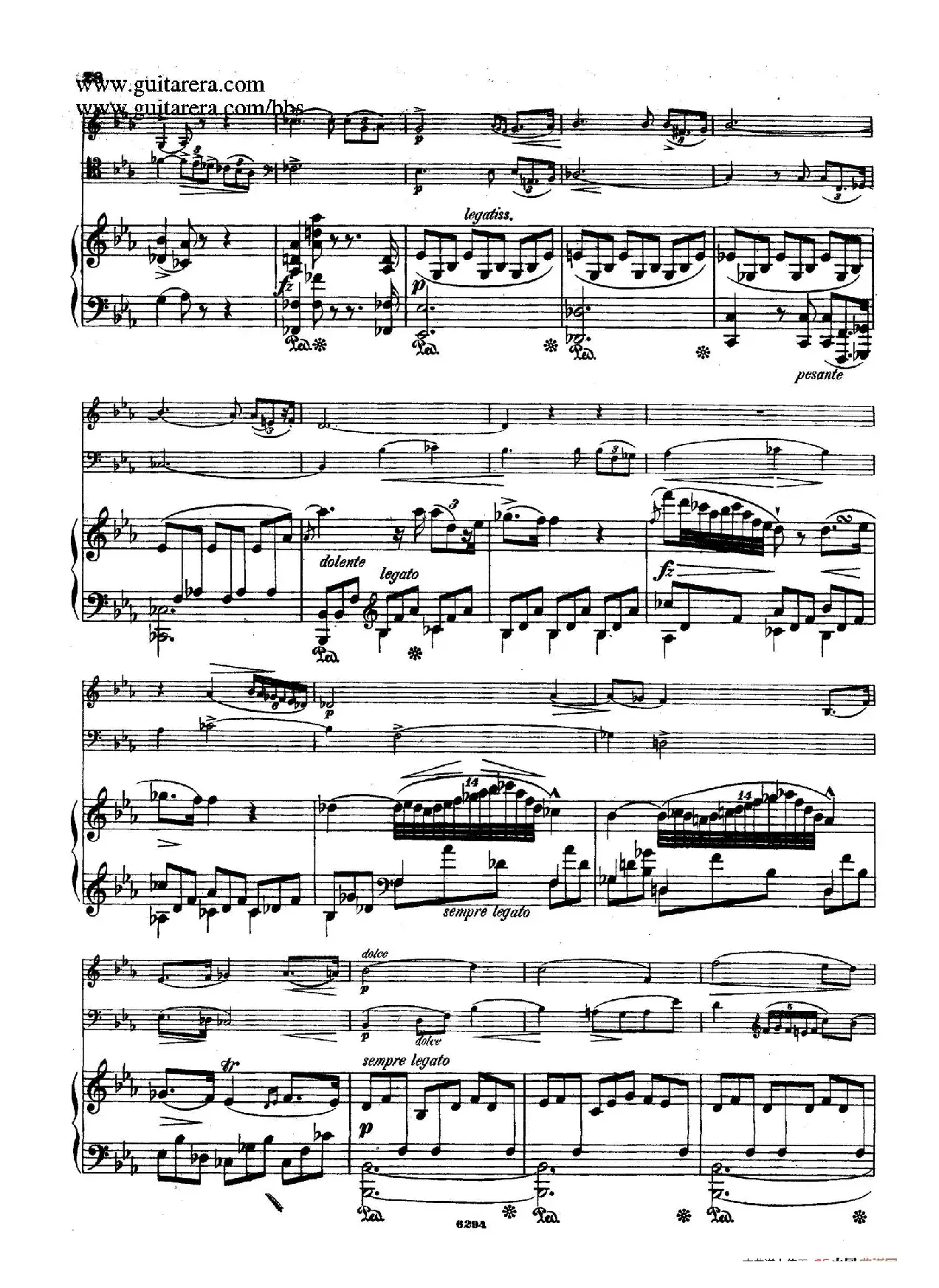 Piano Trio in g Minor Op.8（g小调钢琴三重奏）