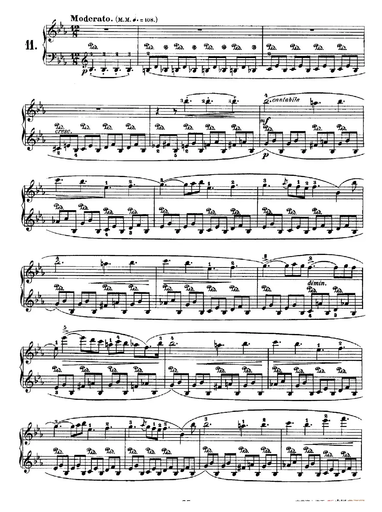 Nocturne No.11 in E-flat Major （降E大调第十一号夜曲）