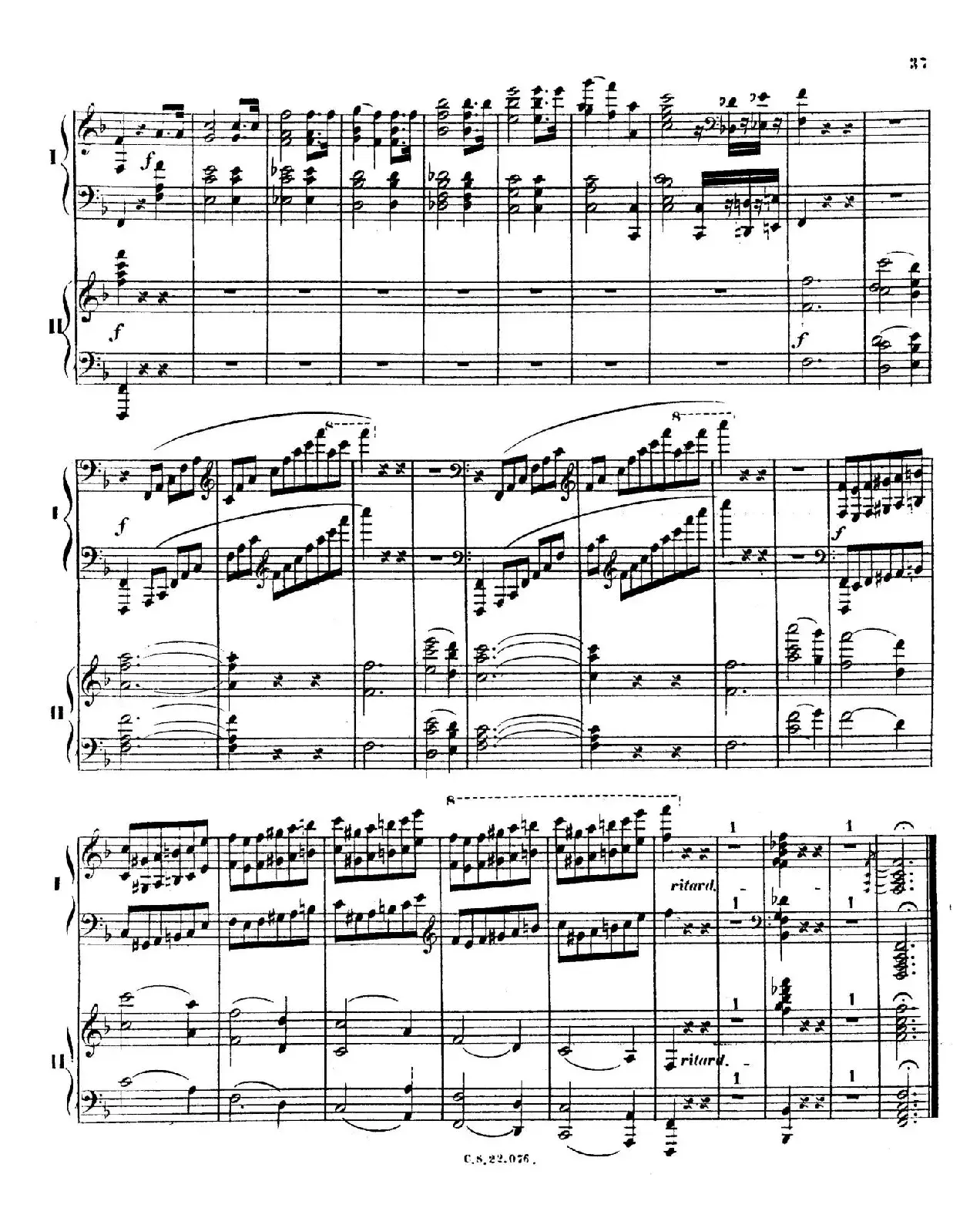 Piano Concerto No.2 in F Major Op.35（F大调第二钢琴协奏曲·Ⅰ·双钢琴）