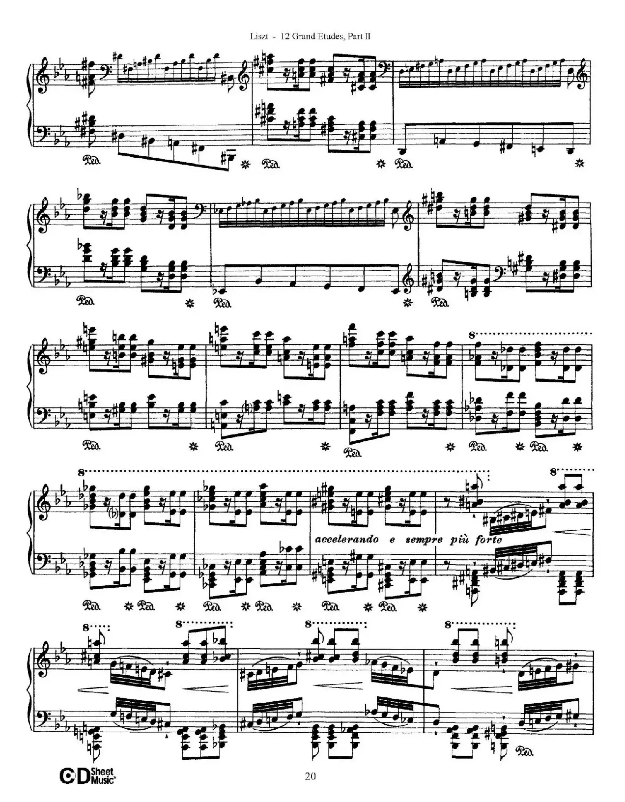 12 Grand Etudes S.137（12首华丽的练习曲·8）