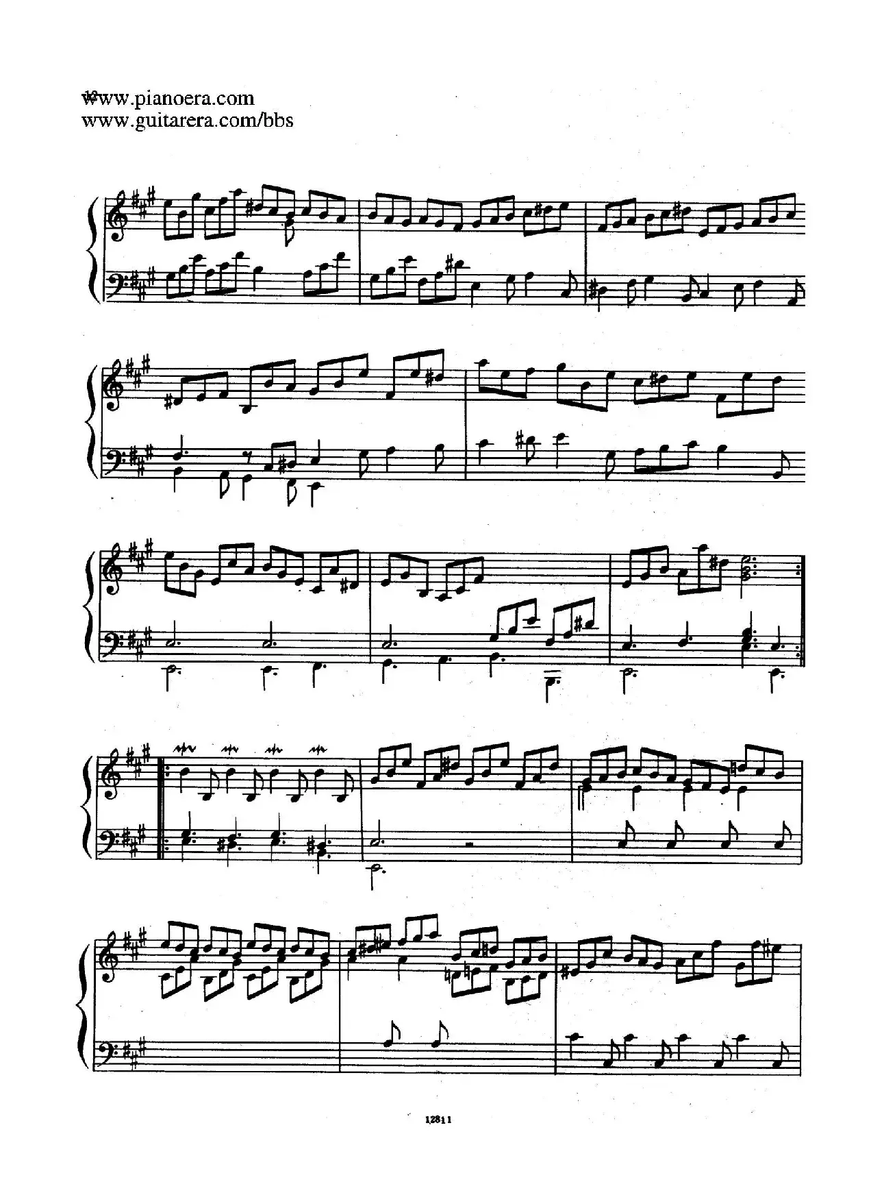 Suite No.1 in A Major HWV 426（A大调第一组曲）