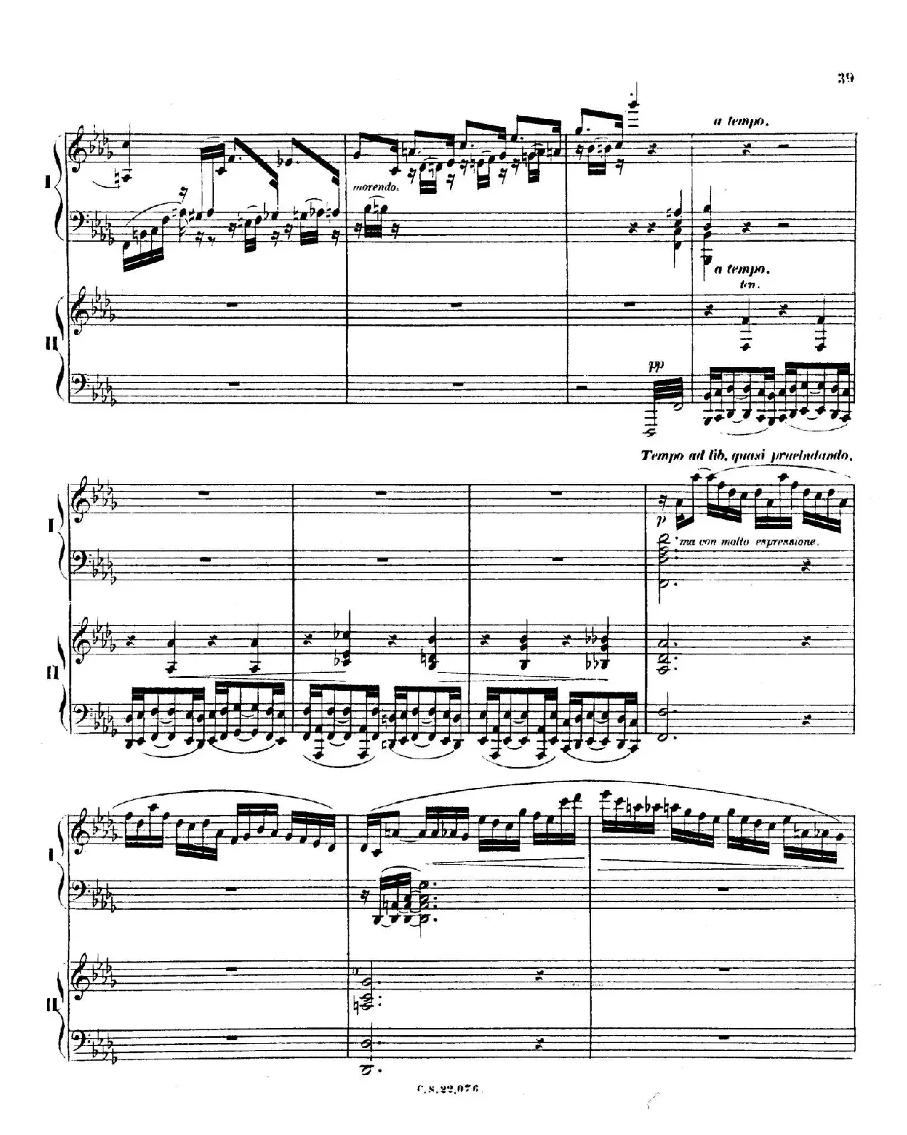 Piano Concerto No.2 in F Major Op.35（F大调第二钢琴协奏曲·Ⅱ·双钢琴）