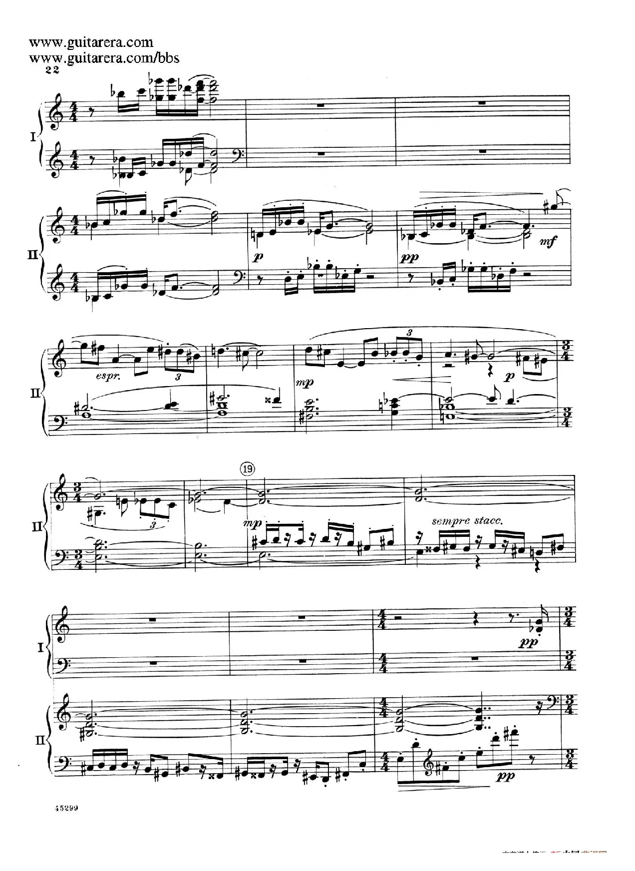 Piano Concerto Op.38（钢琴协奏曲·双钢琴·第一乐章）