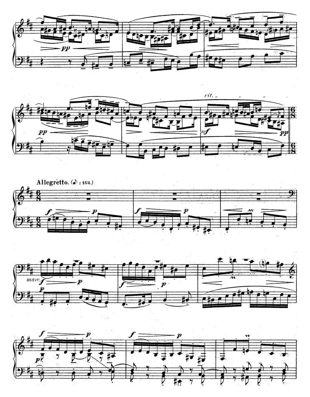 6 Preludes and Fugues Op.99（6首前奏曲与赋格·4）