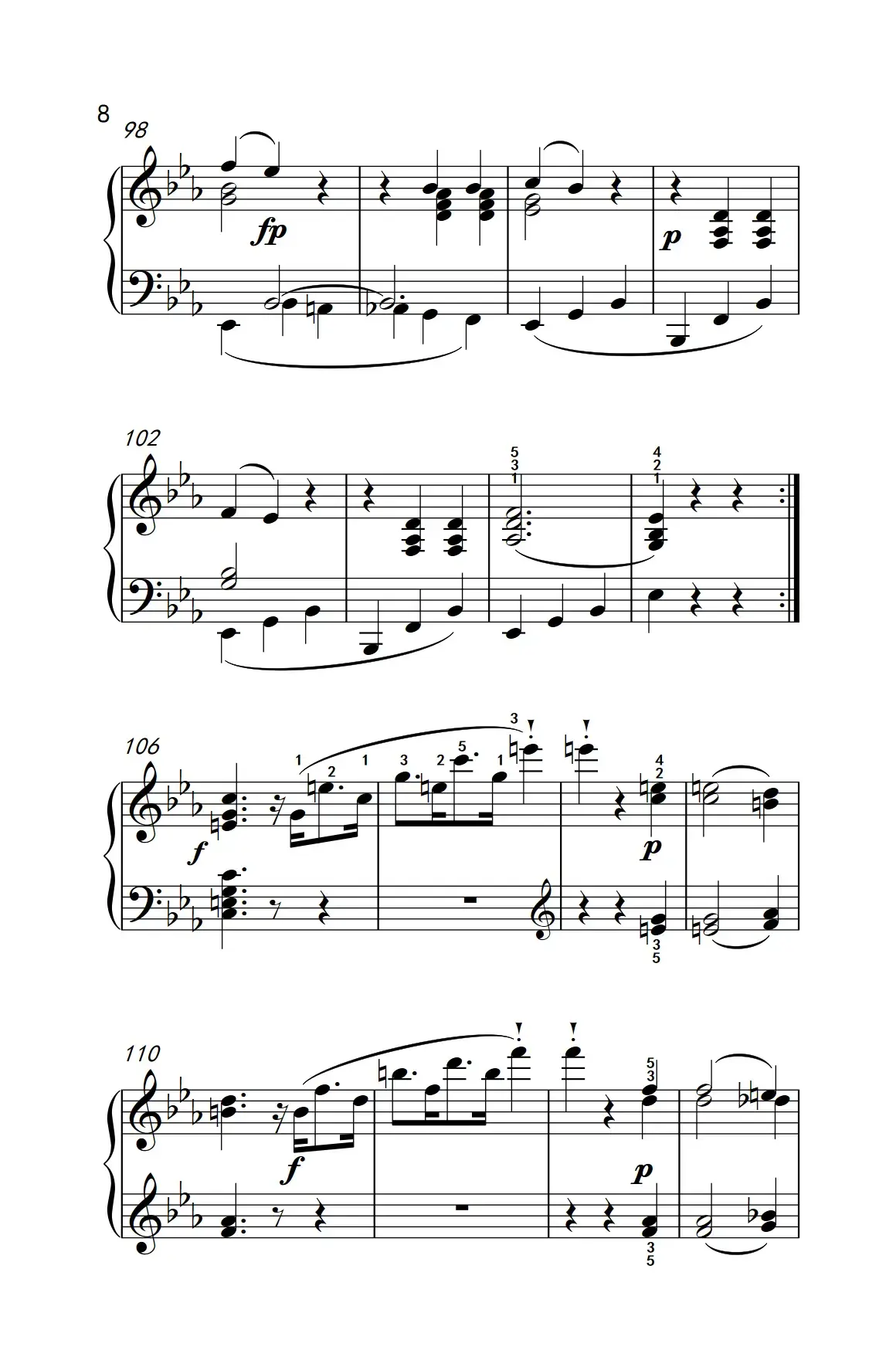 奏鸣曲 Opus 10 Nr.1 第一乐章（贝多芬奏鸣曲集 2）