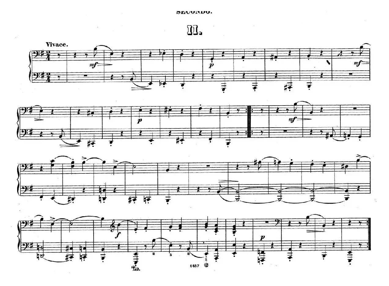 Zwolf Original-Compositionen fur Pianoforte zu 4 Handen Op.57（12首四手联弹小品·2）