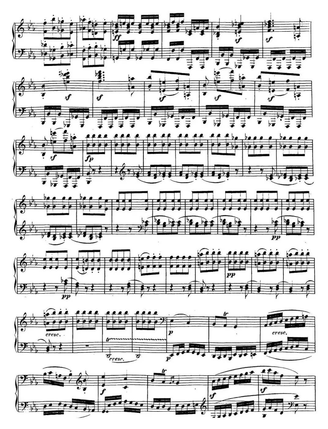 贝多芬钢琴奏鸣曲13 幻想奏鸣曲 降E大调 Op.27 No.1 E-flat major