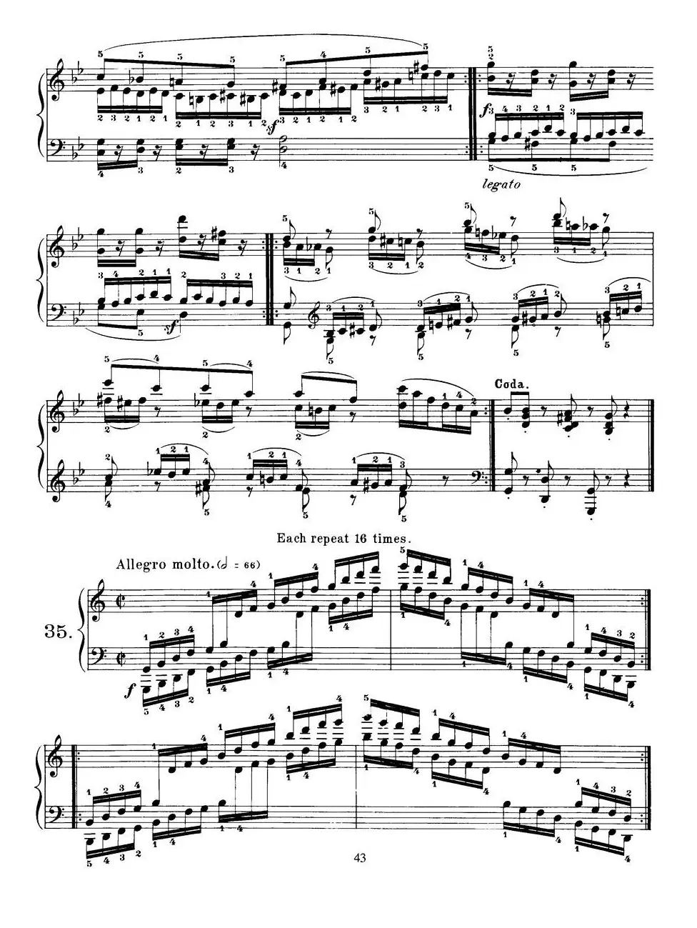 Czerny - 40 Daily Exerci Op.337（31—35）（40首日常训练曲）