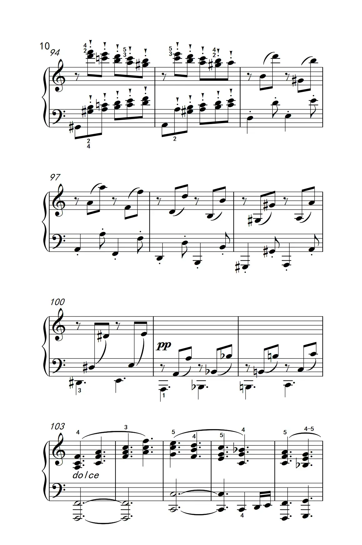 奏鸣曲 Opus 2 Nr.3 第四乐章（贝多芬奏鸣曲集 1）