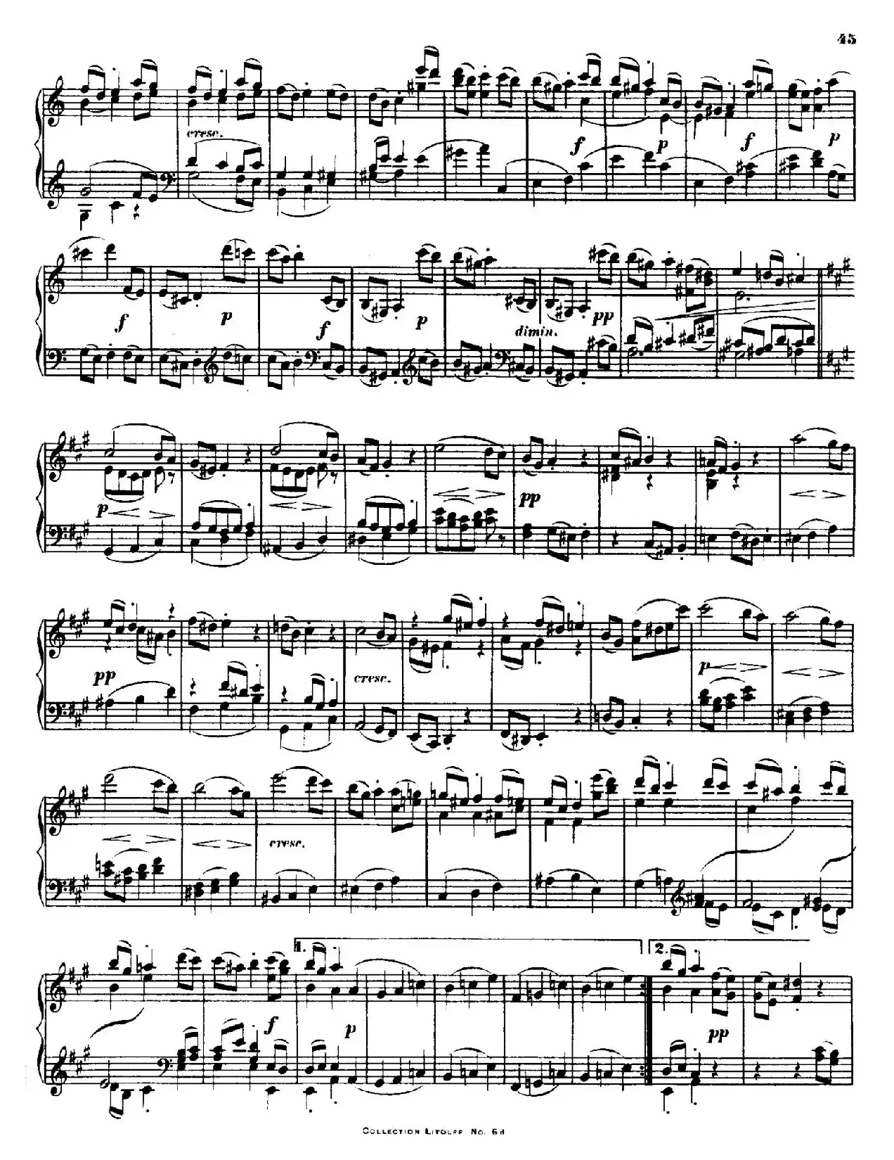 String Quartet No.15 in a Minor Op.132（a小调第十五弦乐四重奏·钢琴独奏版）