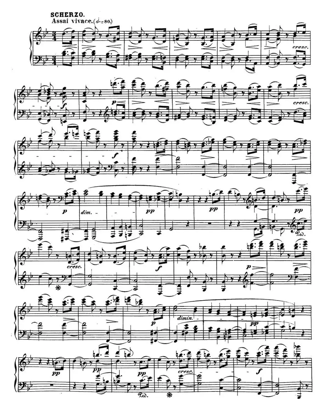 贝多芬钢琴奏鸣曲29 钢琴（锥子键琴）降B大调 Op.106 B-flat major