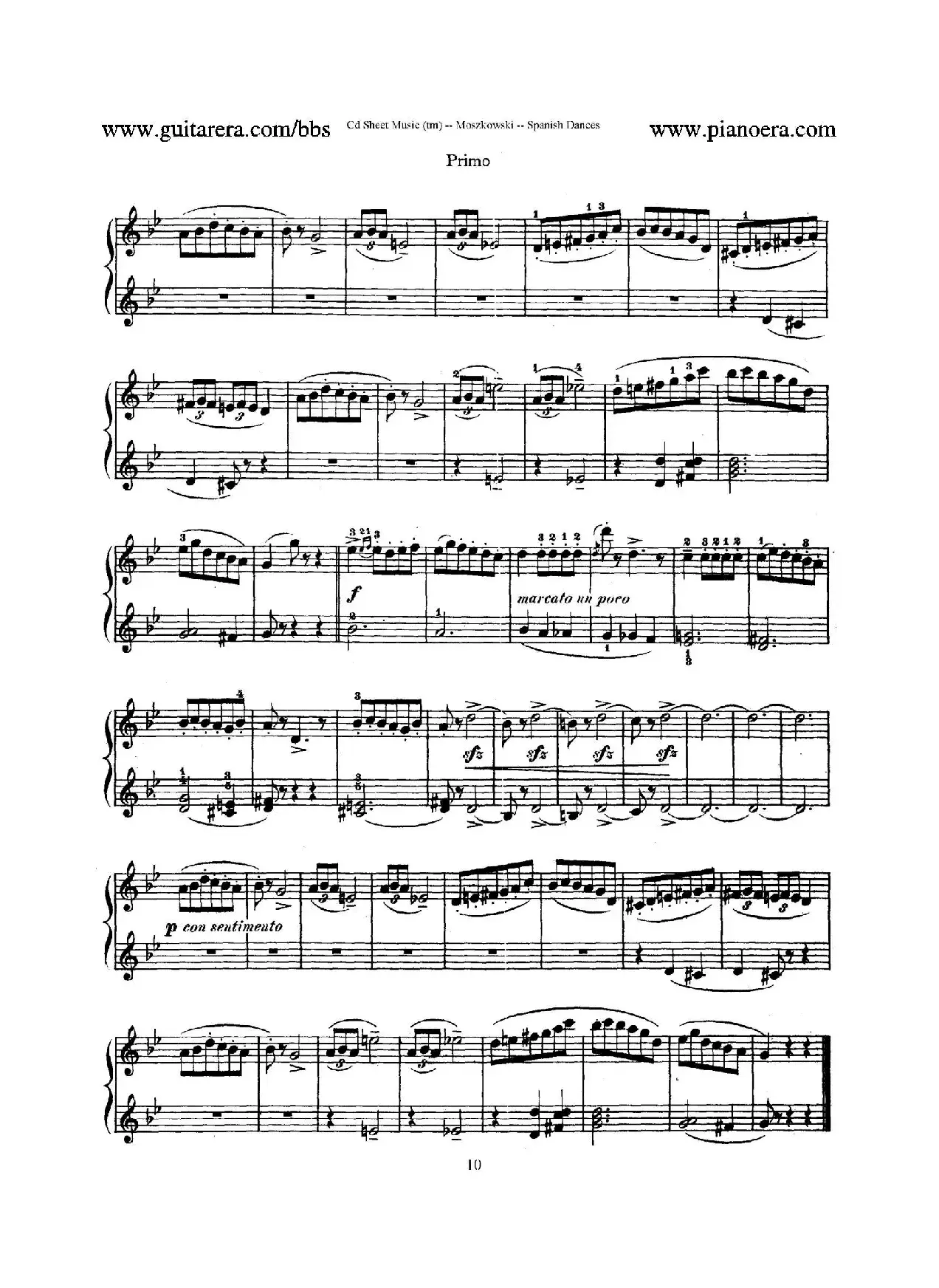 Spanish Dances Op.12（西班牙舞曲·四手联弹版）