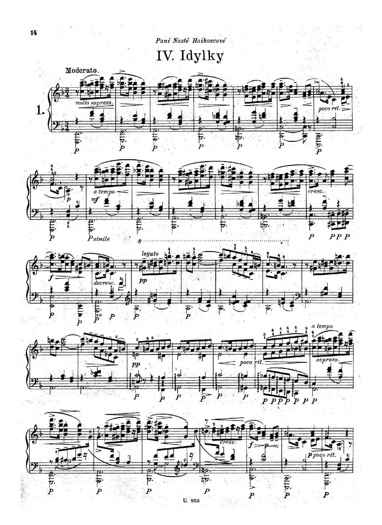 Six Piano Pieces Op.7（6首钢琴小品·Ⅳ）