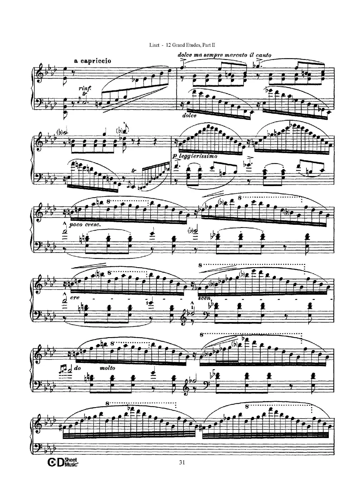 12 Grand Etudes S.137（12首华丽的练习曲·9）