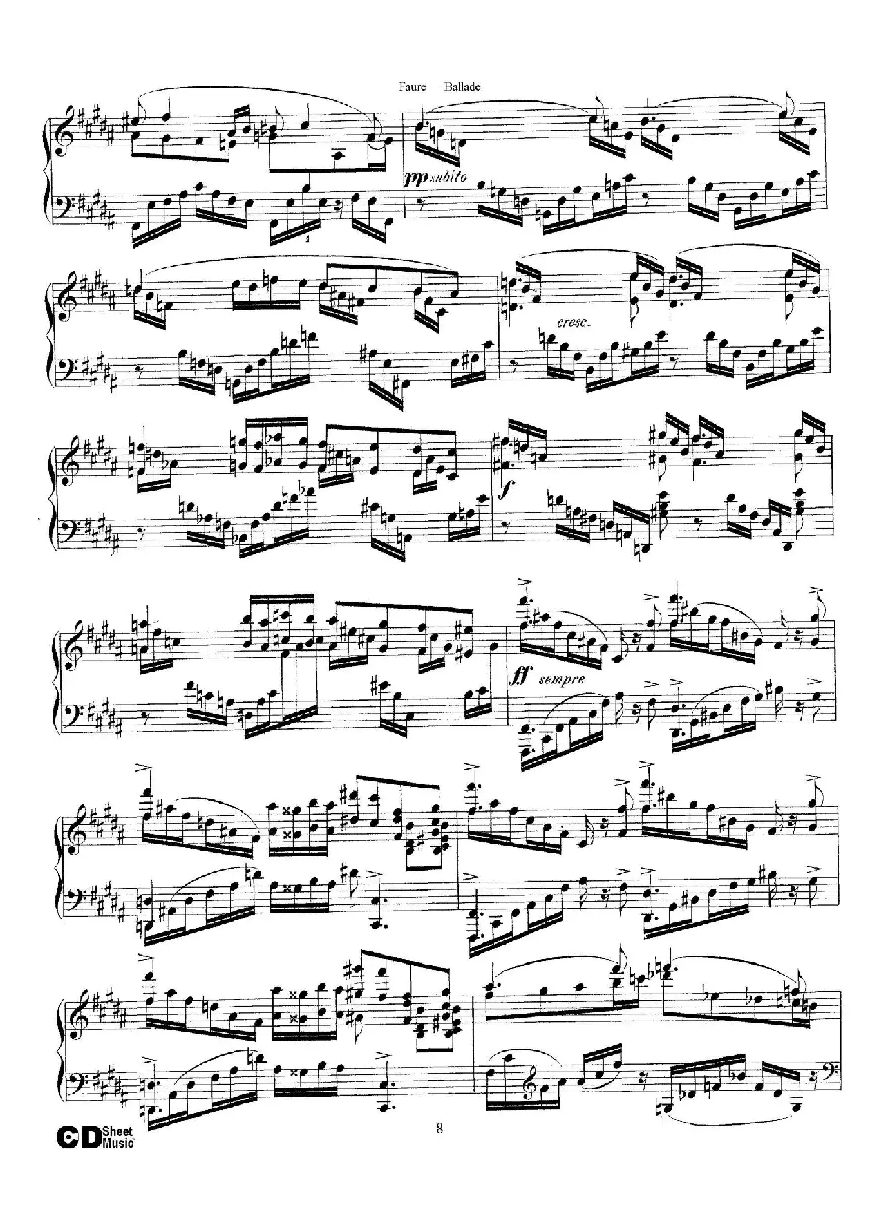 Ballade Op.19（叙事曲）