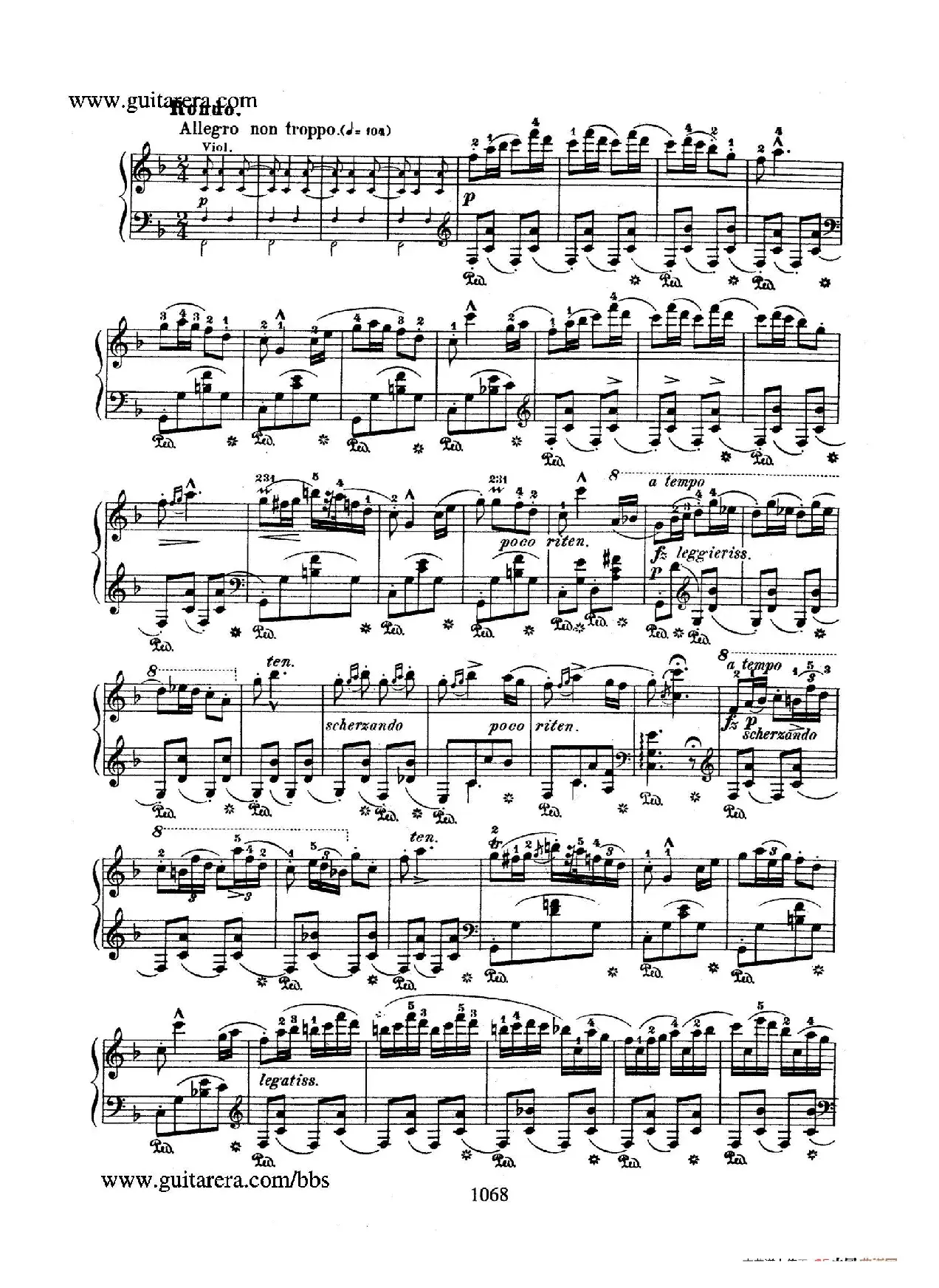 Krakowiak Grand Rondo de Concert Op.14 （克拉科维克音乐会用大回旋曲·钢琴独奏版）