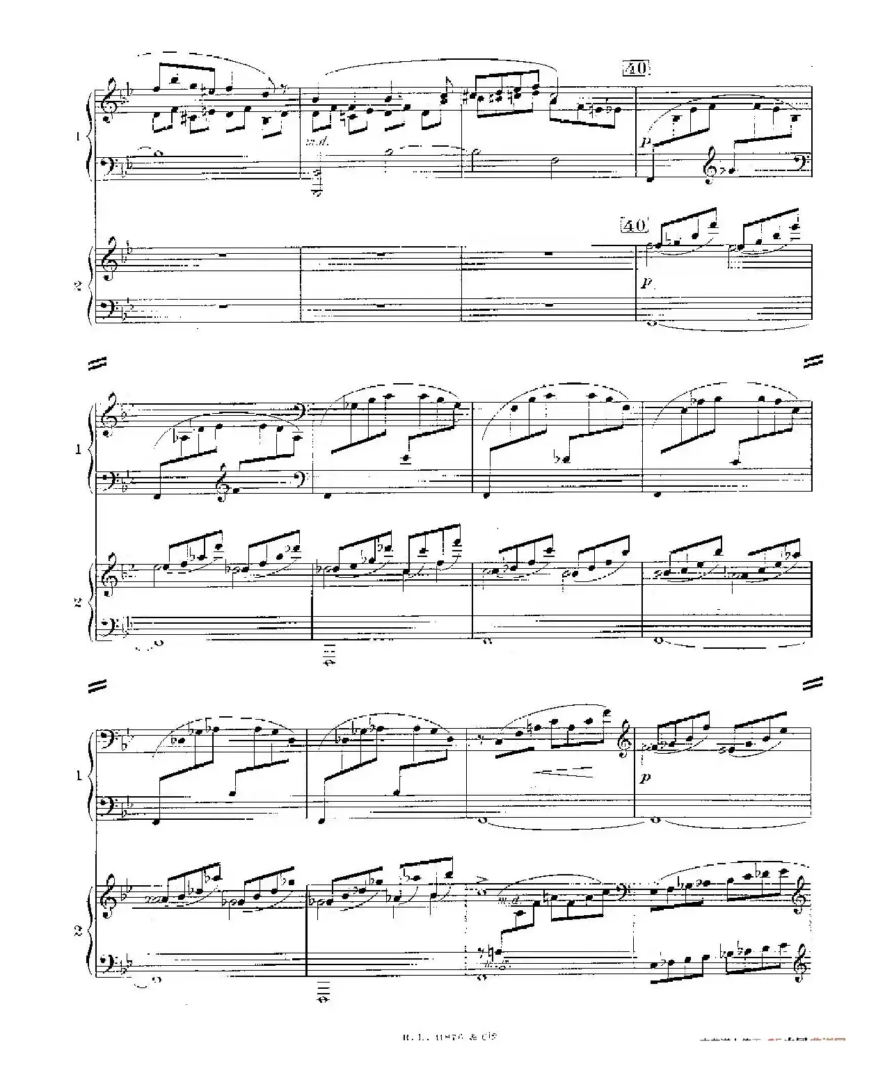 Concerto for 2 Pianos in d Minor（d小调双钢琴协奏曲· 第二乐章）