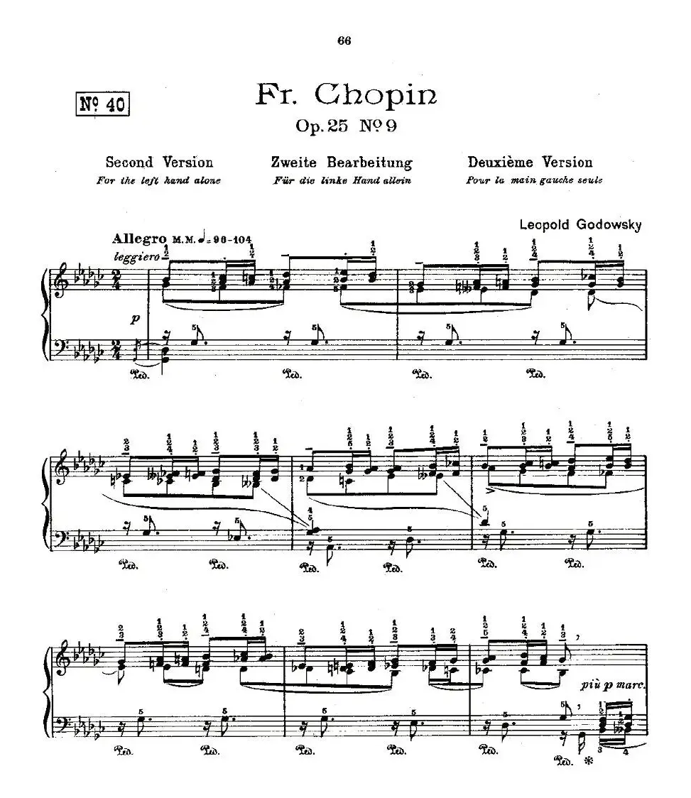 肖邦《练习曲》Fr.Chopin Op.25 No9-2