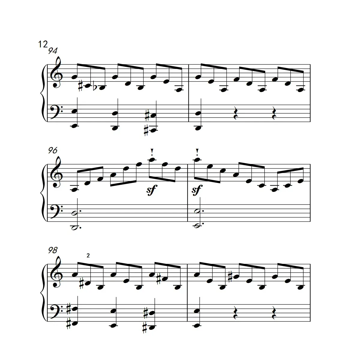 奏鸣曲 Opus 2 Nr.3 第三乐章（贝多芬奏鸣曲集 1）