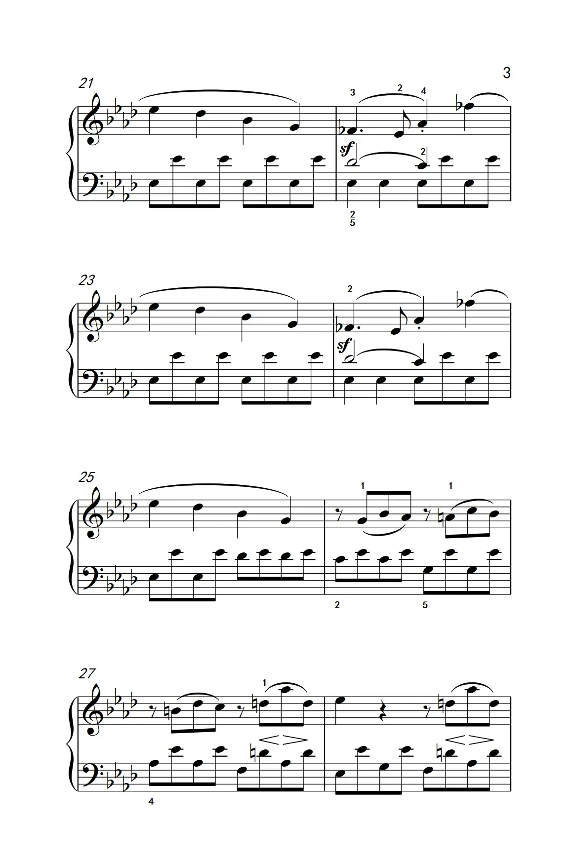 奏鸣曲 Opus 2 Nr.1 第一乐章（贝多芬奏鸣曲集 1）