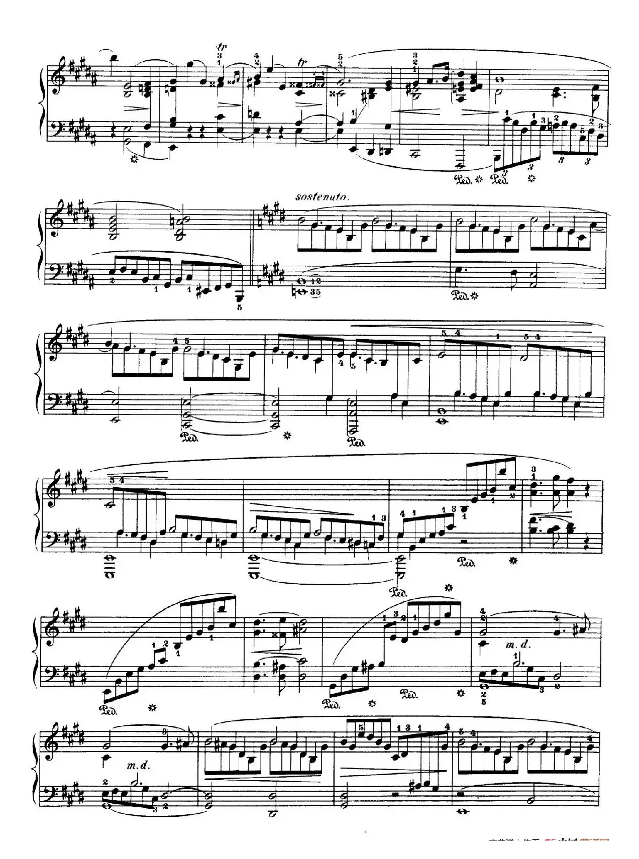 Piano Sonata No.3 in b Minor Op.58（b小调第三钢琴奏鸣曲·第三乐章）