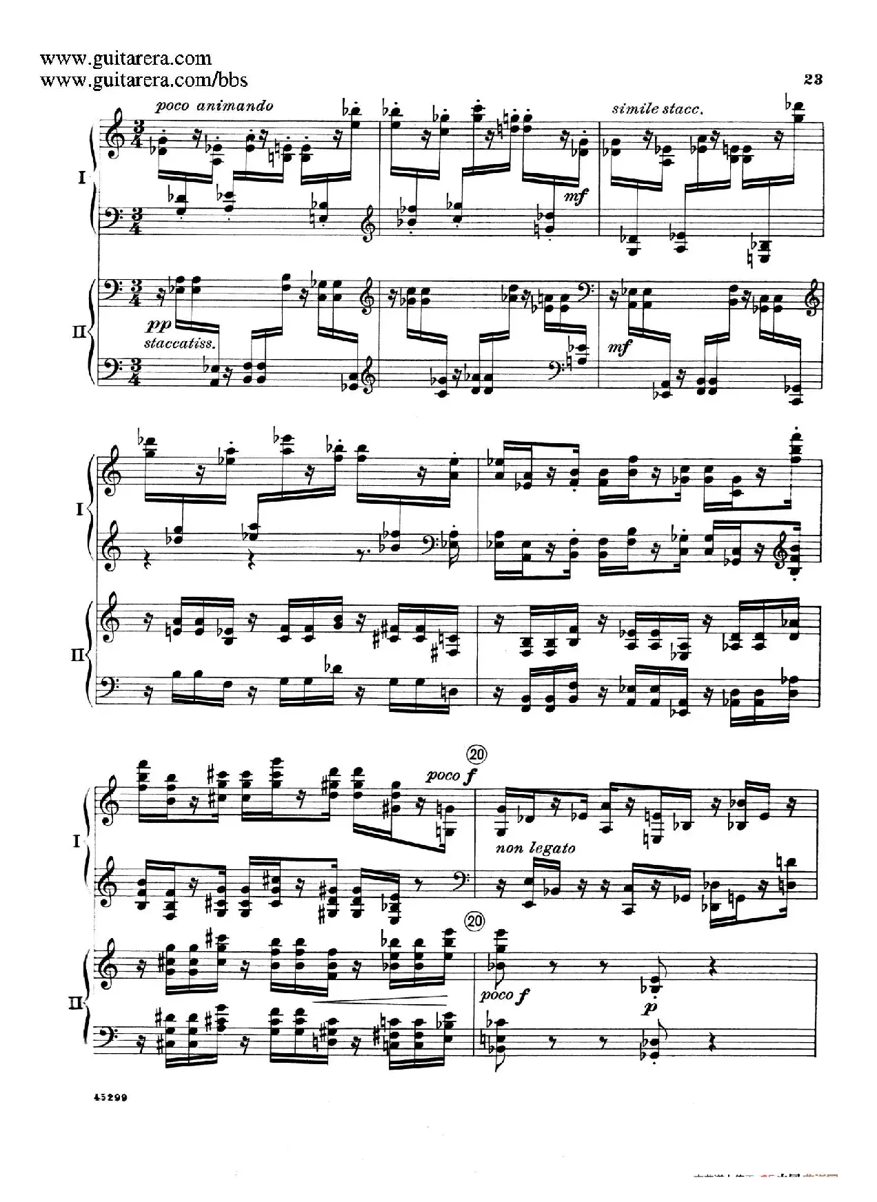 Piano Concerto Op.38（钢琴协奏曲·双钢琴·第一乐章）