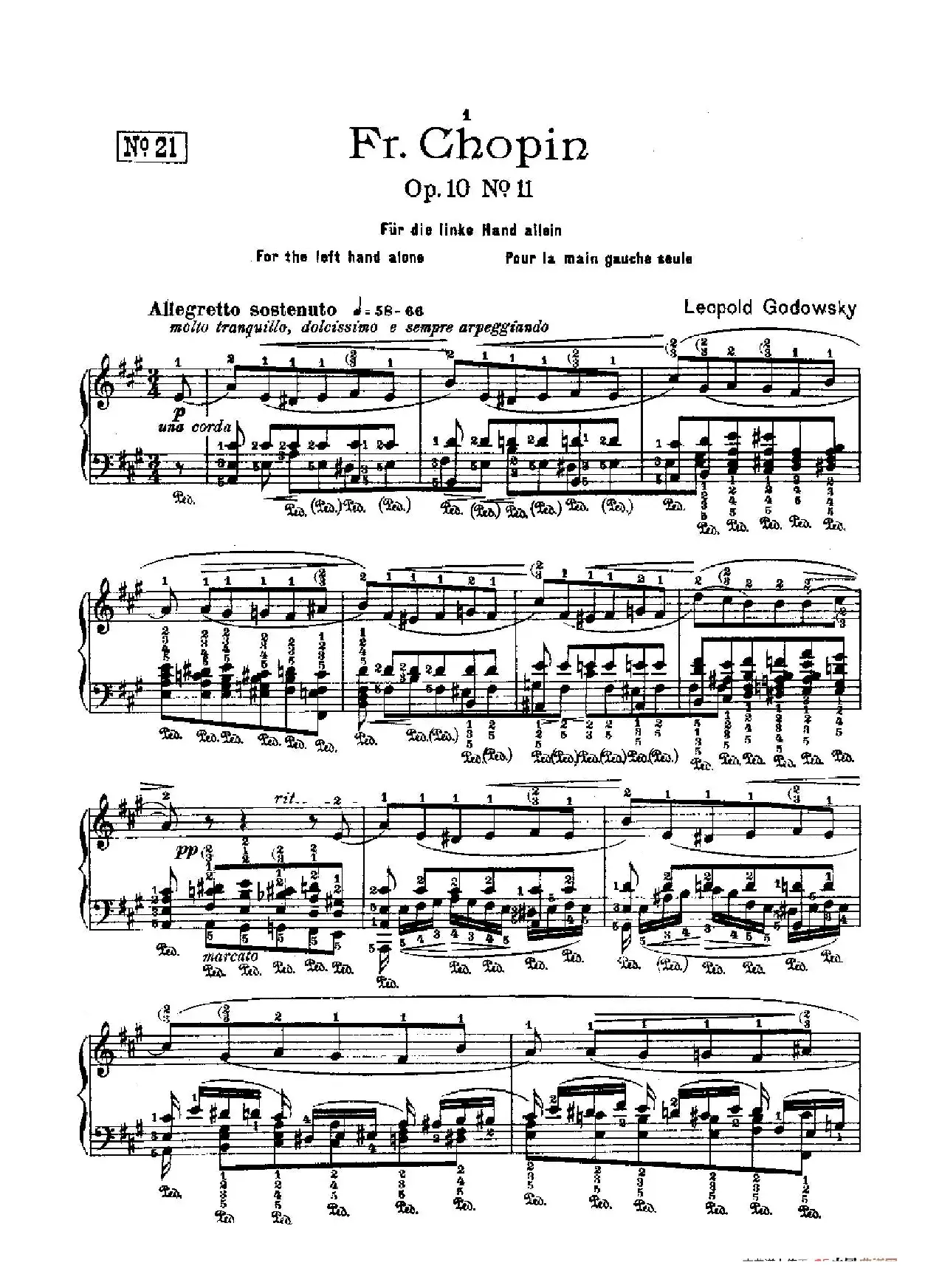 53首以肖邦练习曲为素材而作的练习曲（No.21）
